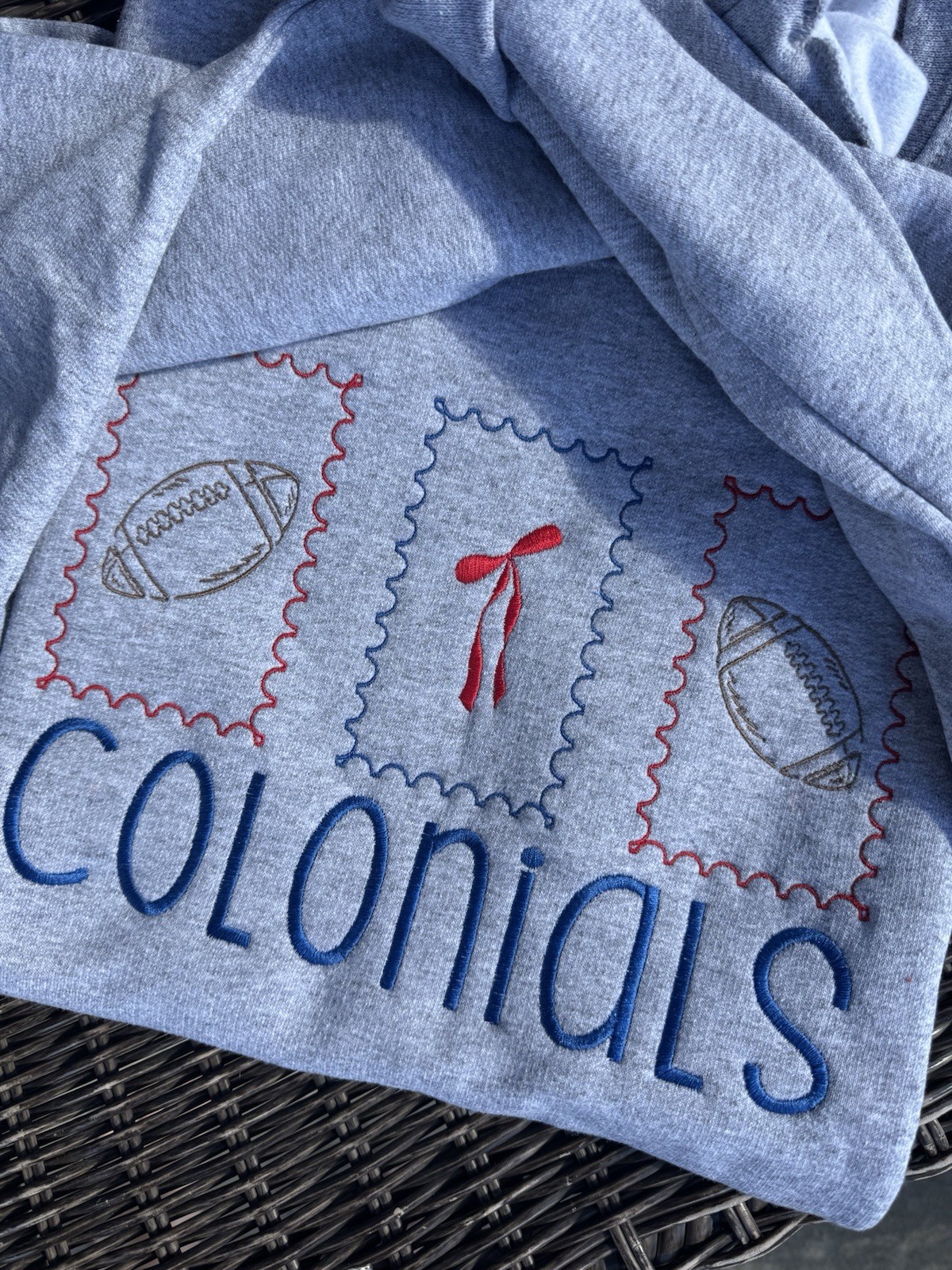 Your Choice Football Team Embroidered Sweatshirt, Gift, Game, Football, Fun