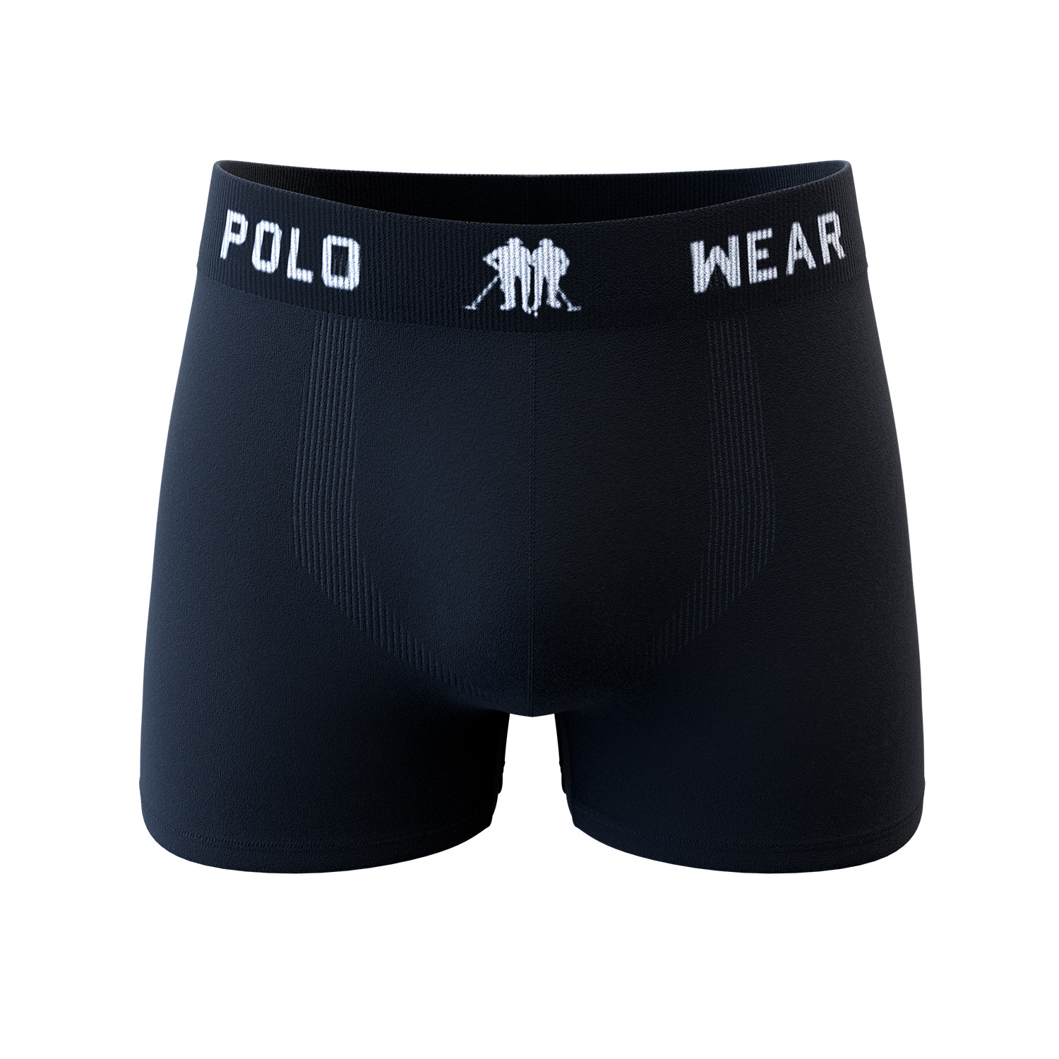 Polo Wear Men’s Seamless Boxer Briefs, 3-Pack, Comfortable Elastic Waistband