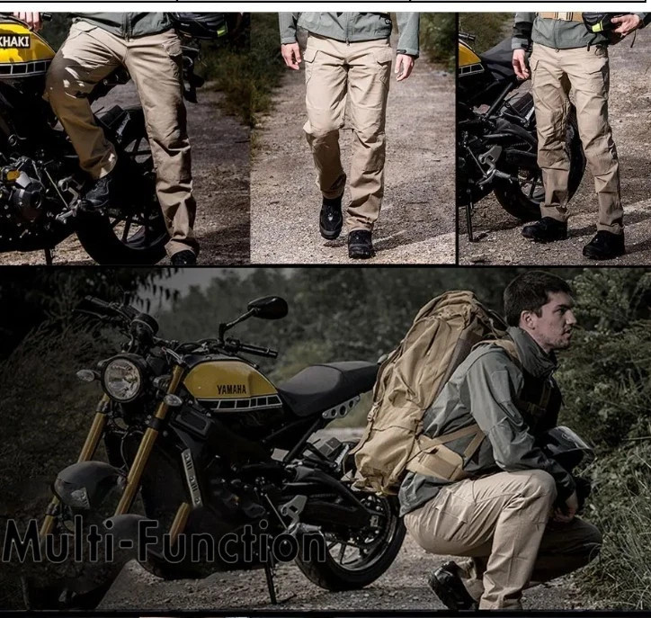 Mens Tactical Cargo Pants Soldier Straight-fit Work Combat Trousers Outdoor US