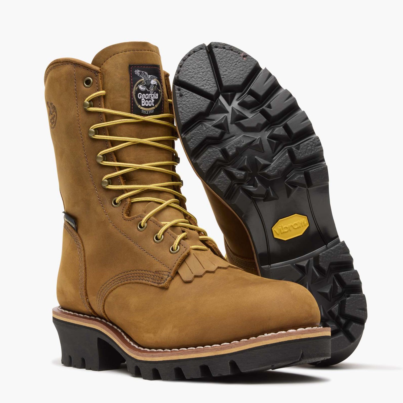 Georgia Boot G9382 Steel Toe Logger Boot, GORE-TEXÂ® Waterproof, 400G Insulated