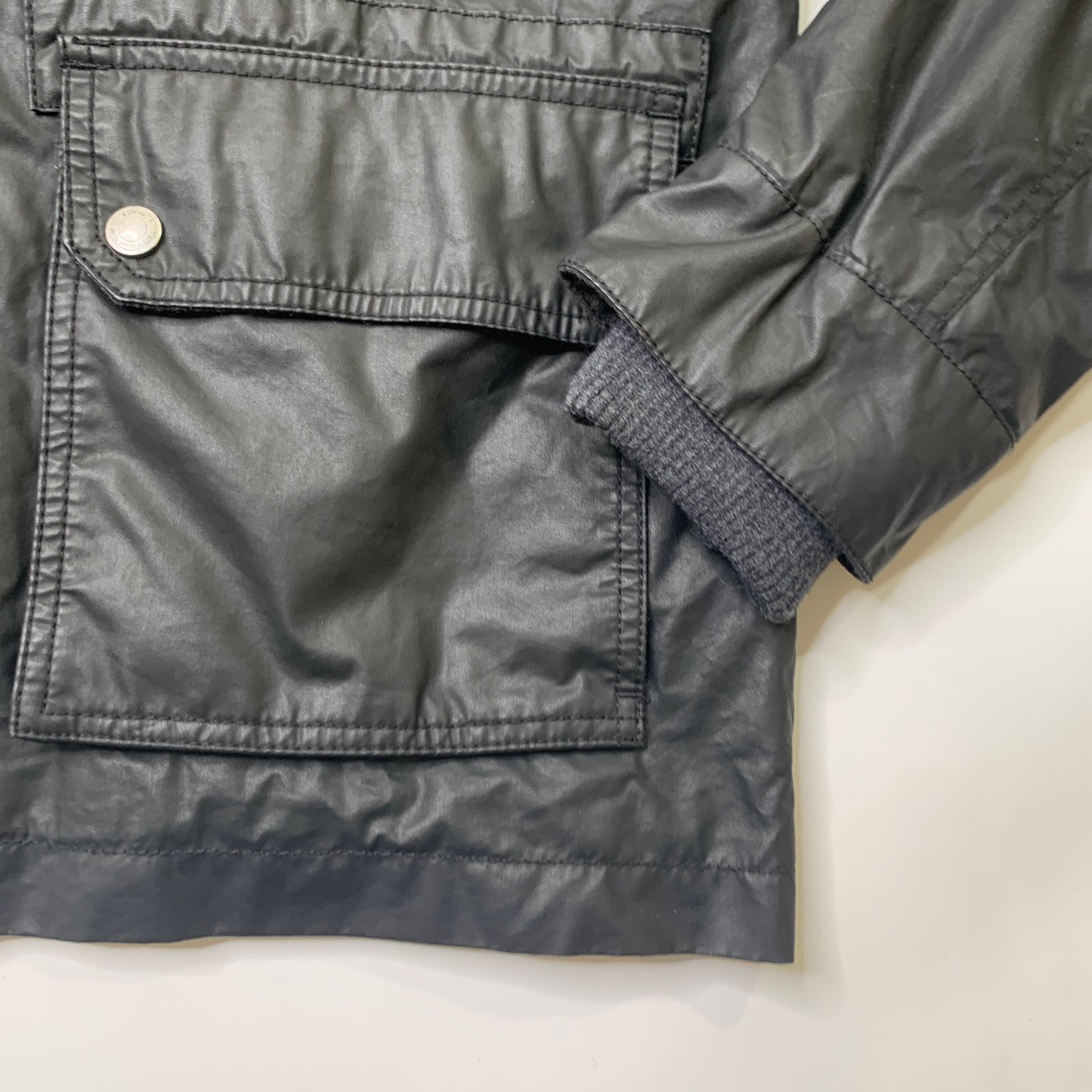 Buffalo David Bitton Jacket Mens L Full Zip Military Utility Cotton Blend Canvas