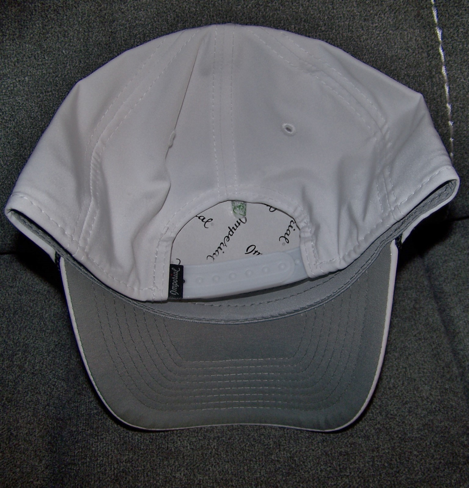 NEW IMPERIAL MID-CROWN FIT Rope Golf Cap Hat WATERVILLE GOLF LINKS 1889 White