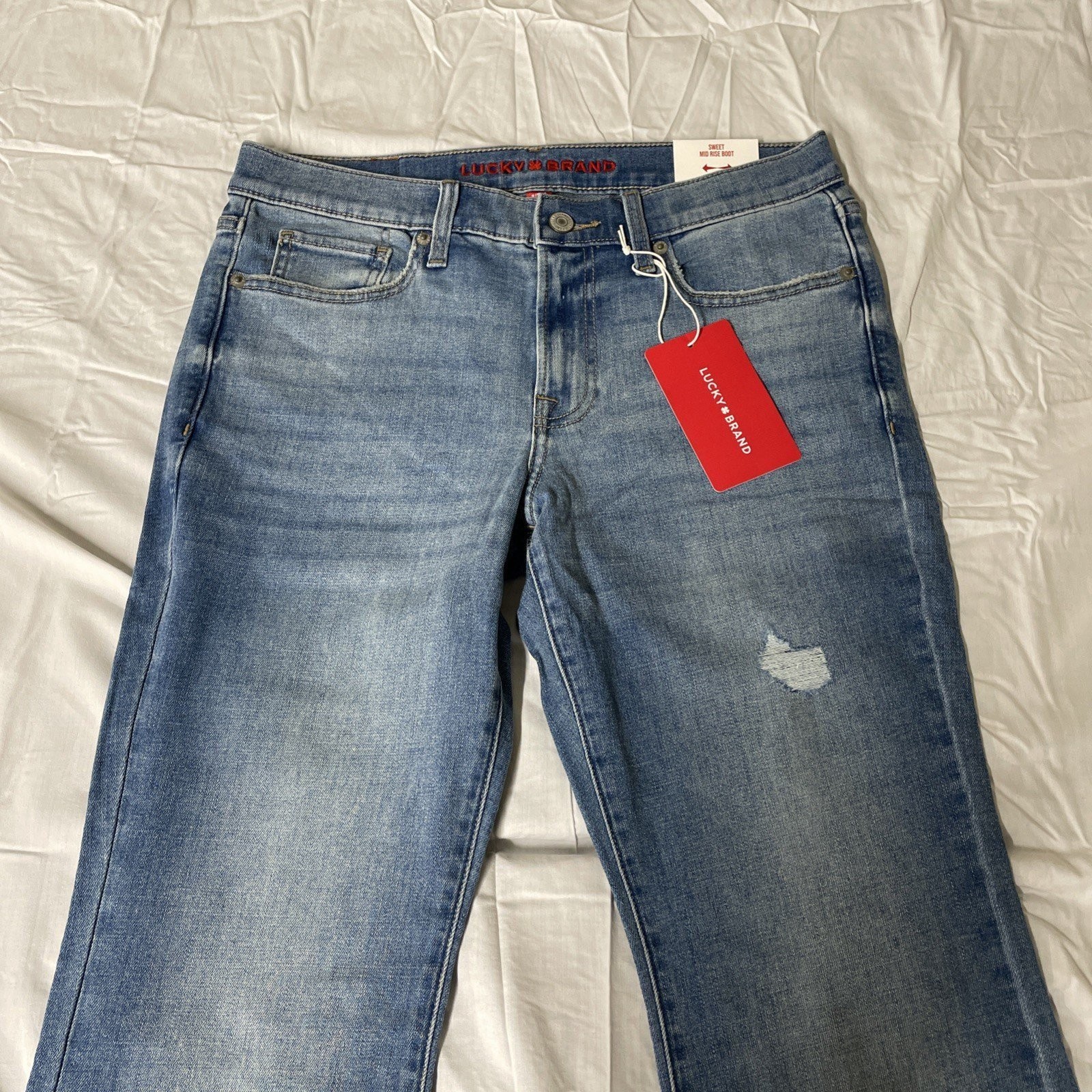 Lucky Brand Sweet Mid Rise Boot Stretch Jeans Prodigy Women’s Size 8/29 Ankle