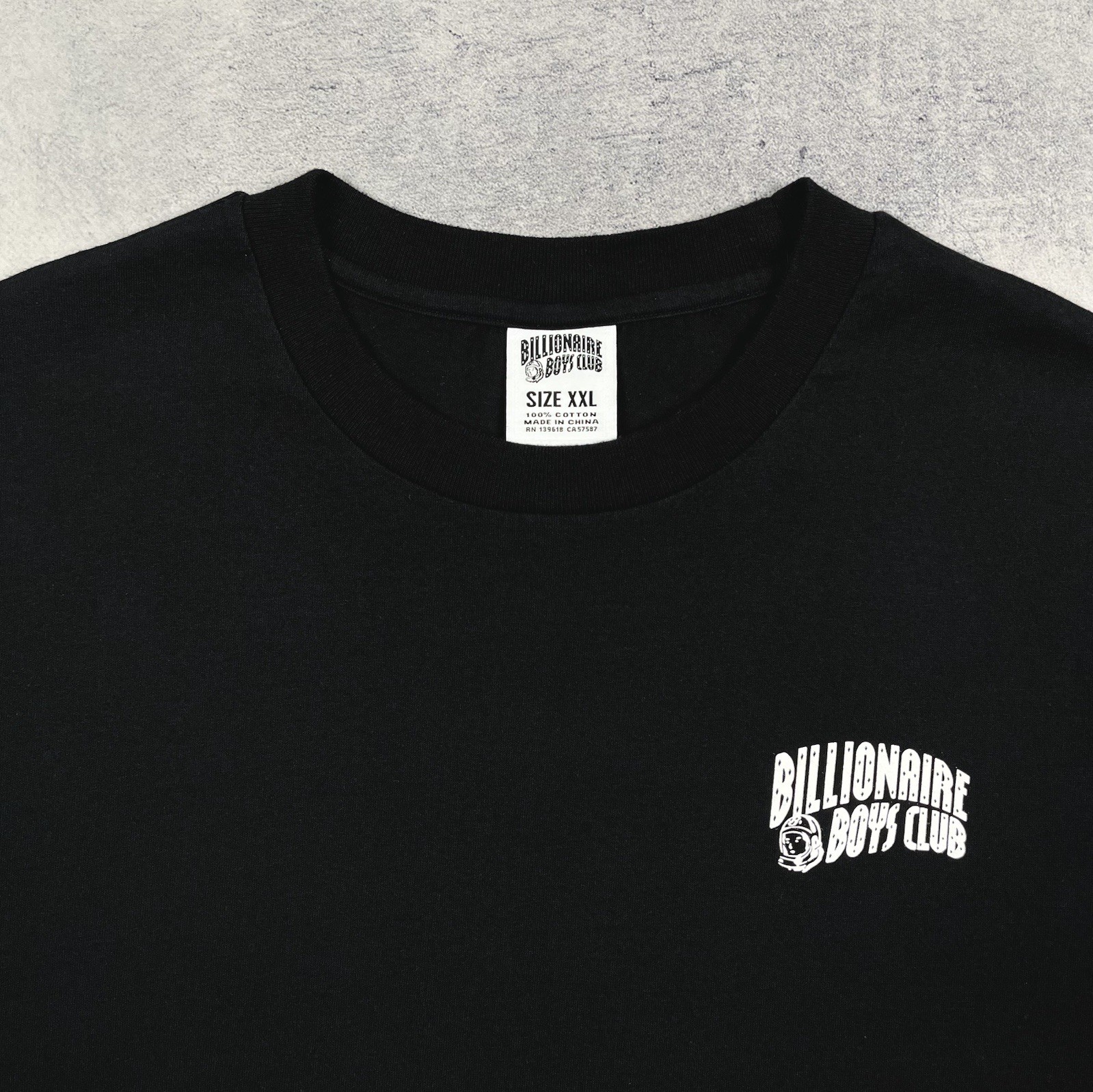 Billionaire Boys Club BBC Astronaut Logo Y2K Short Sleeve T Shirt Black Size XXL