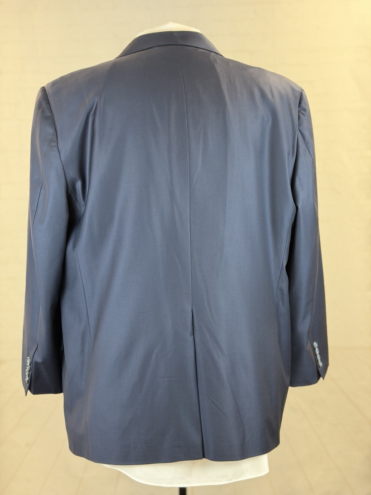 Hickey Freeman USA Men’s Navy Blue Super 150s Wool Blazer 46R $1,158 Two Button