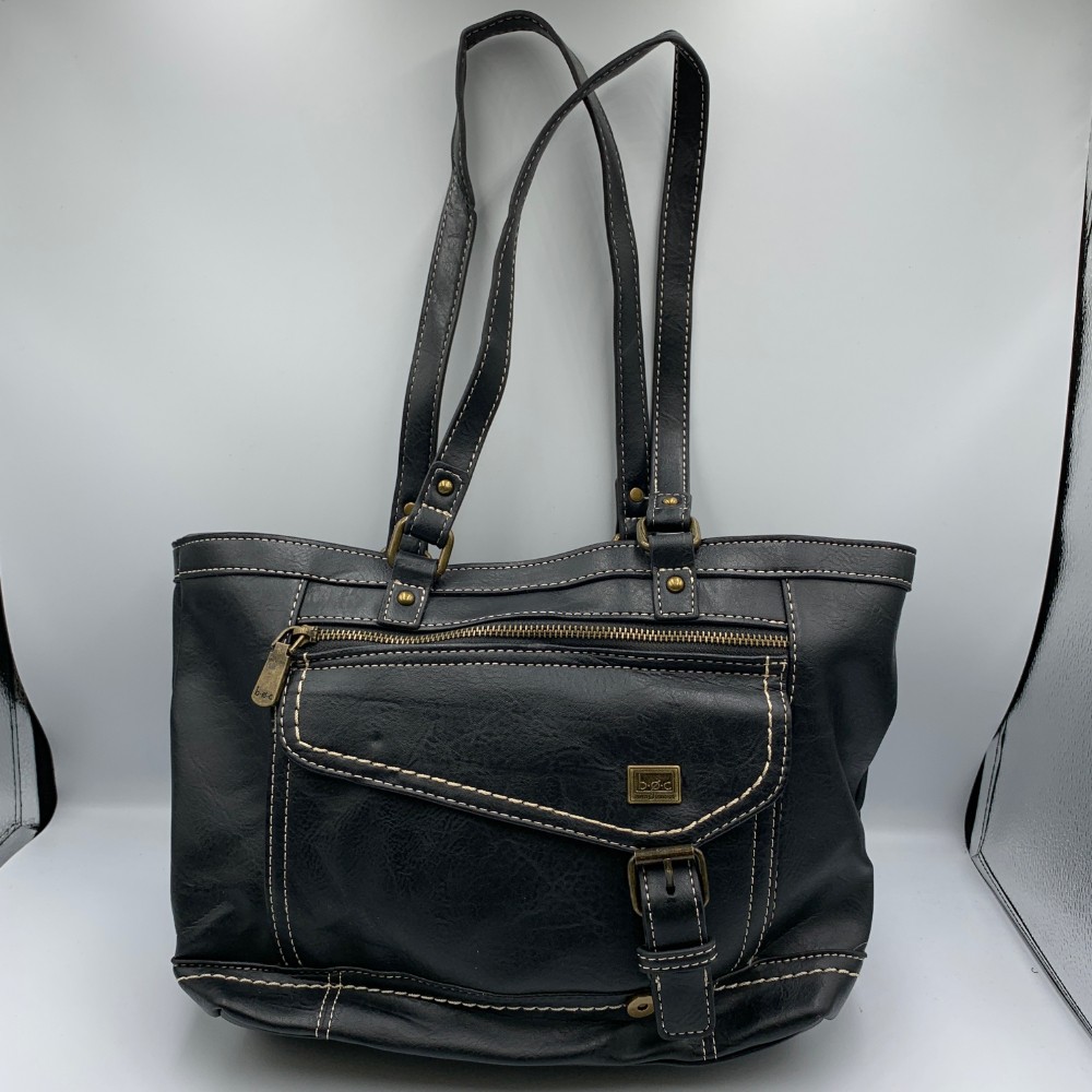 B.ø.c Amherst Women’s Handbag Elegant Black Pockets Double Strap Shoulder Bag