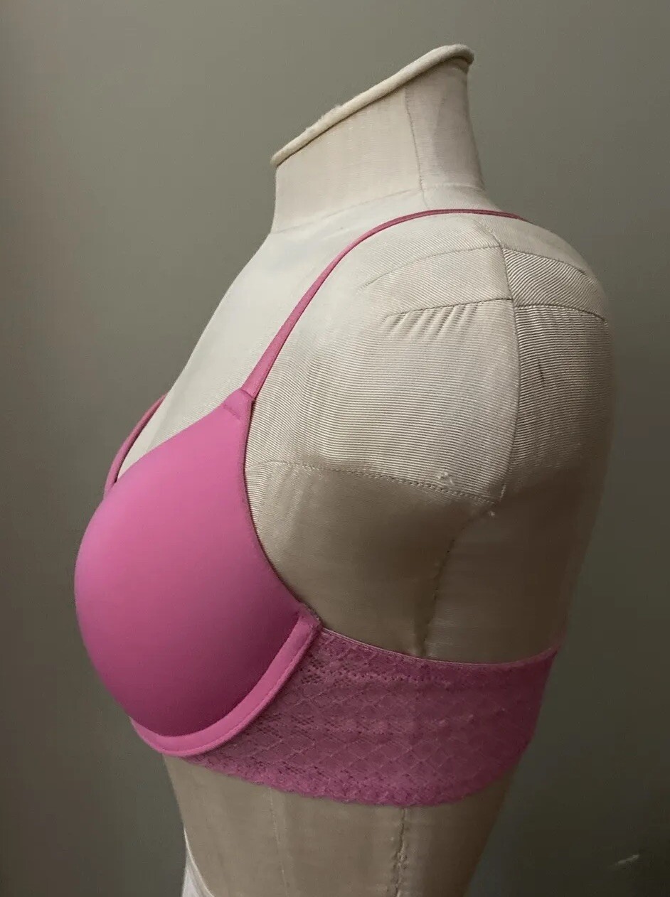 Flirtitude Women 36A Pink Padded Bra Strap: Normal or Crossback Underwire