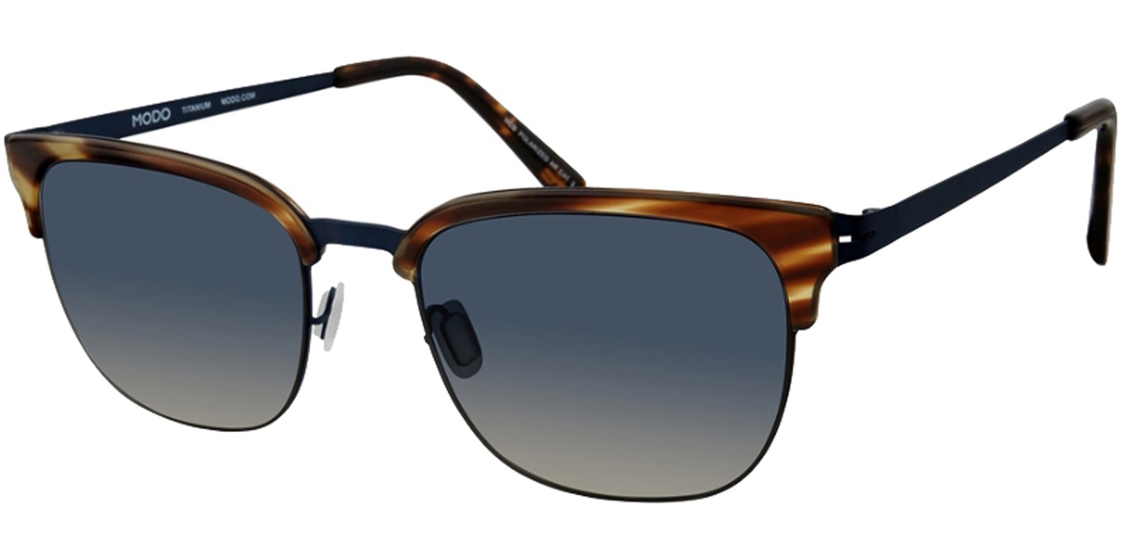 Modo HCD Polarized Slim Titanium Brow-line Sunglasses – MS460S – Japan