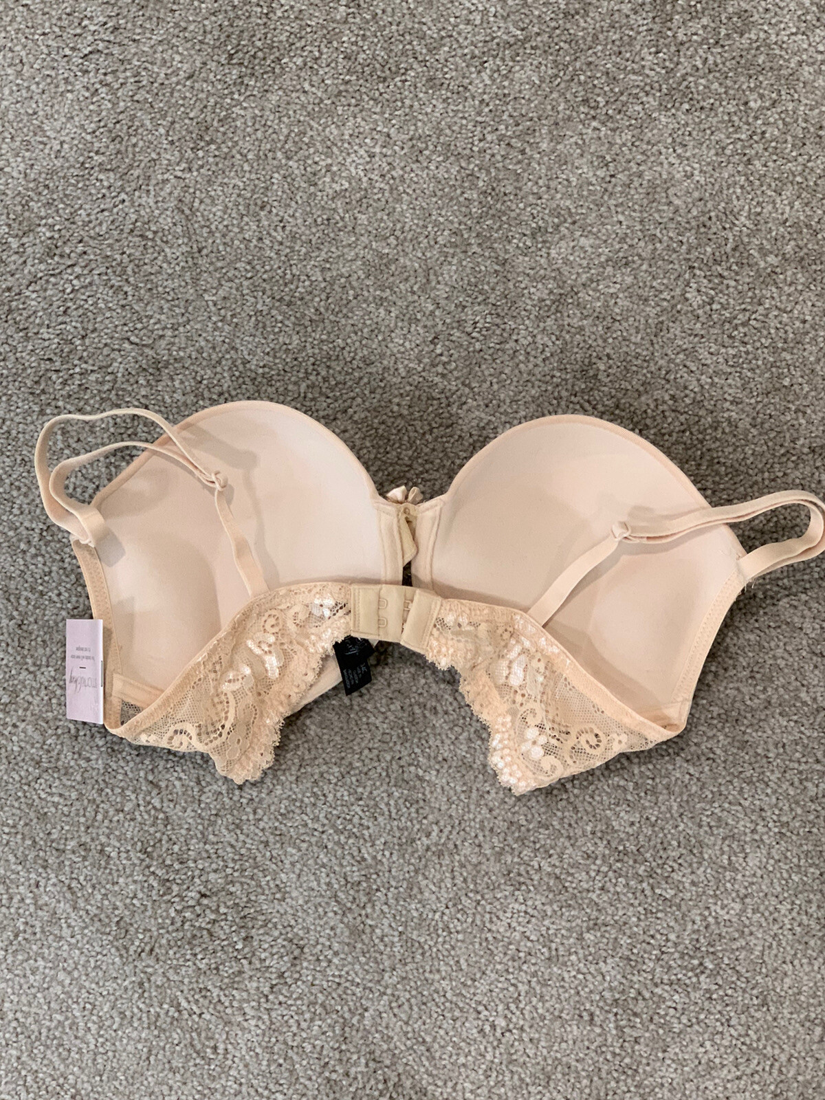 Smart & Sexy Push Up Bra Womens Size 34C Color Beige Add up to 2 Cup Sizes NWT