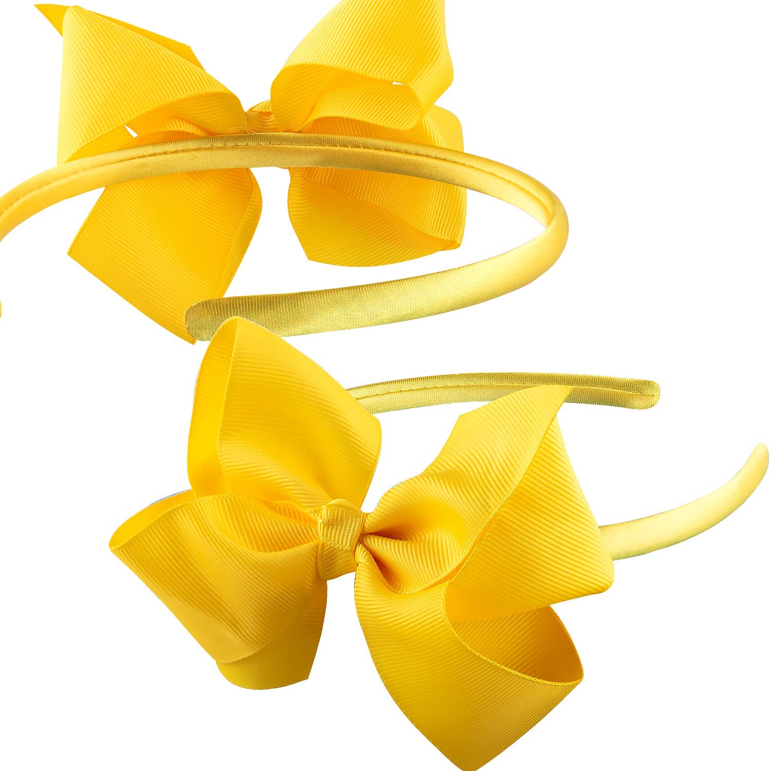 SIQUK 12 Pieces Bow Headbands for Girls 1 Count (Pack of 12), Iridescence