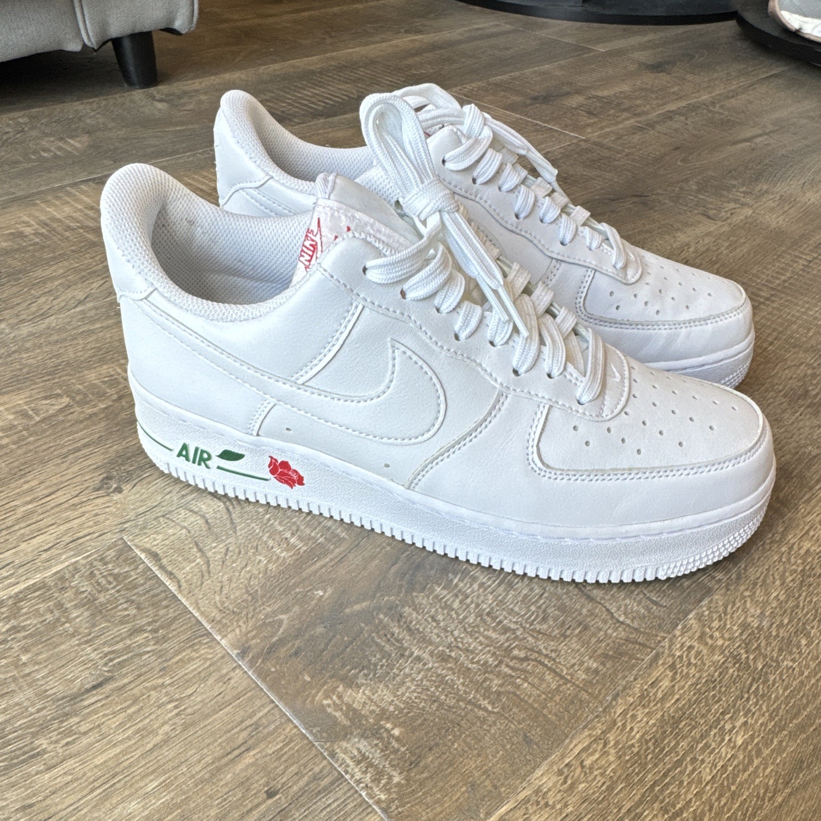 Nike Air Force 1 ’07 LX Low Rose White Shoes CU6312-100 Size 9 M