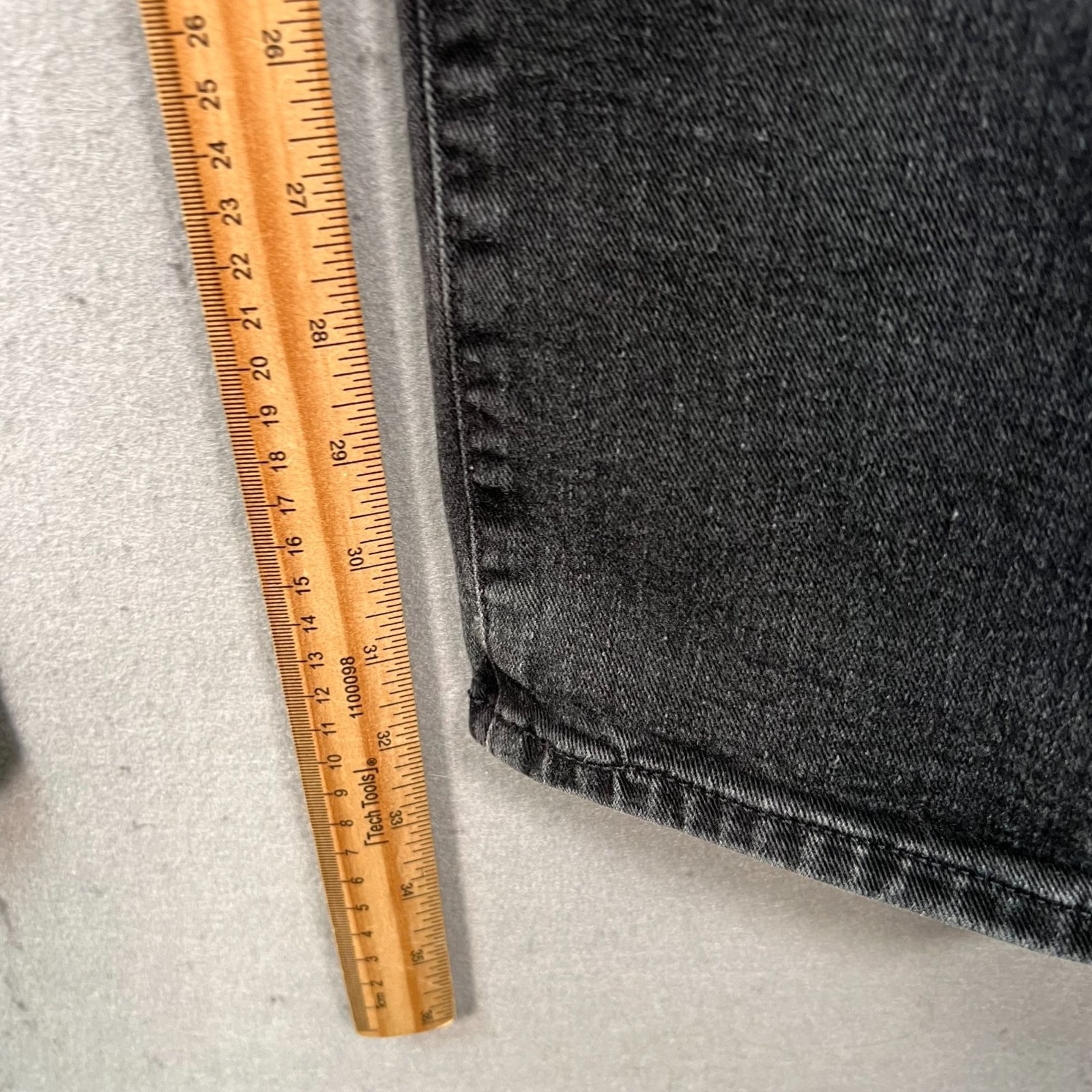 Gap Mens Size 34 x 34 Athletic Taper Jeans Gray Cotton Blend Denim