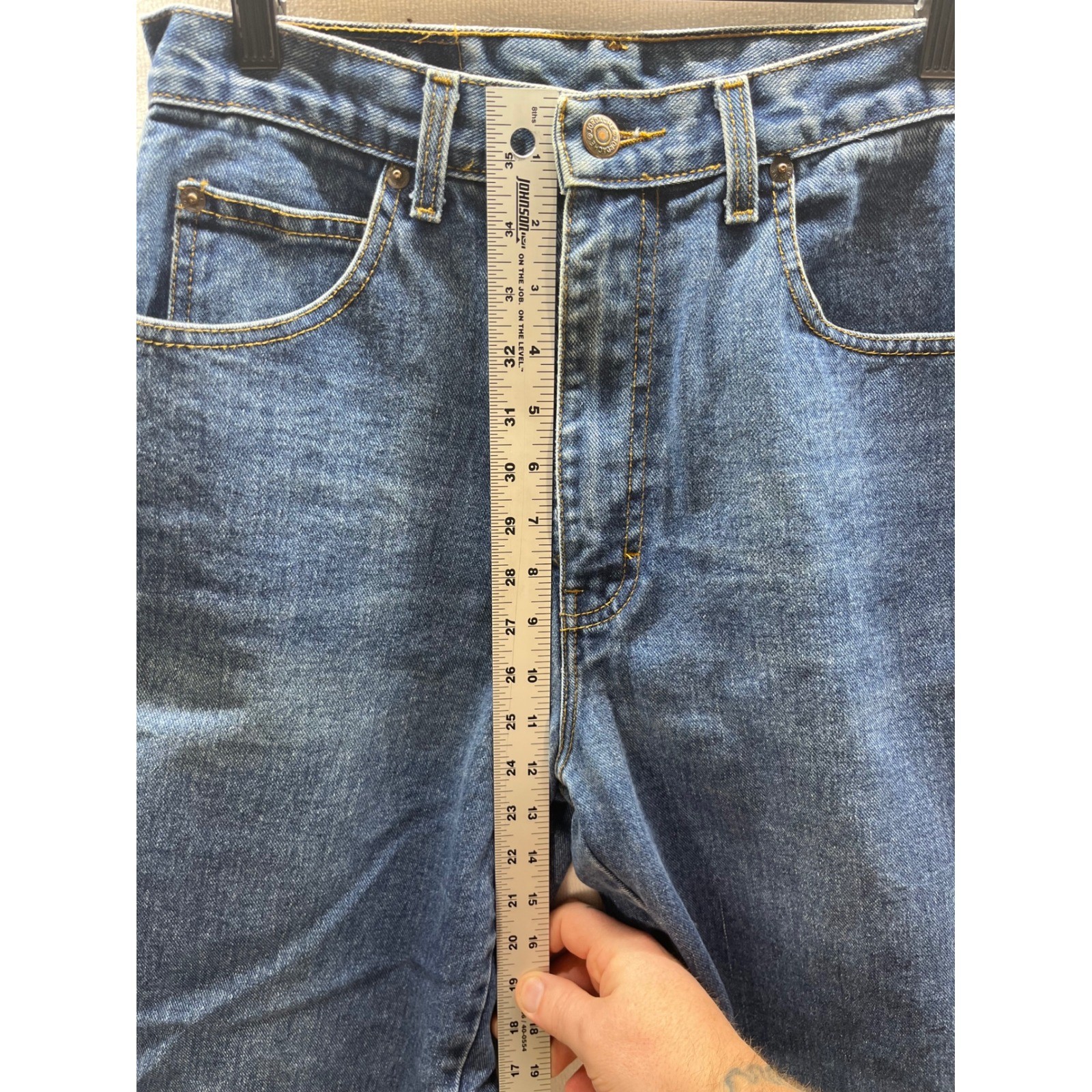 Jordache Vintage 90s Straight Leg Jeans Womens 11/12 Blue Denim Cotton VTG 3173
