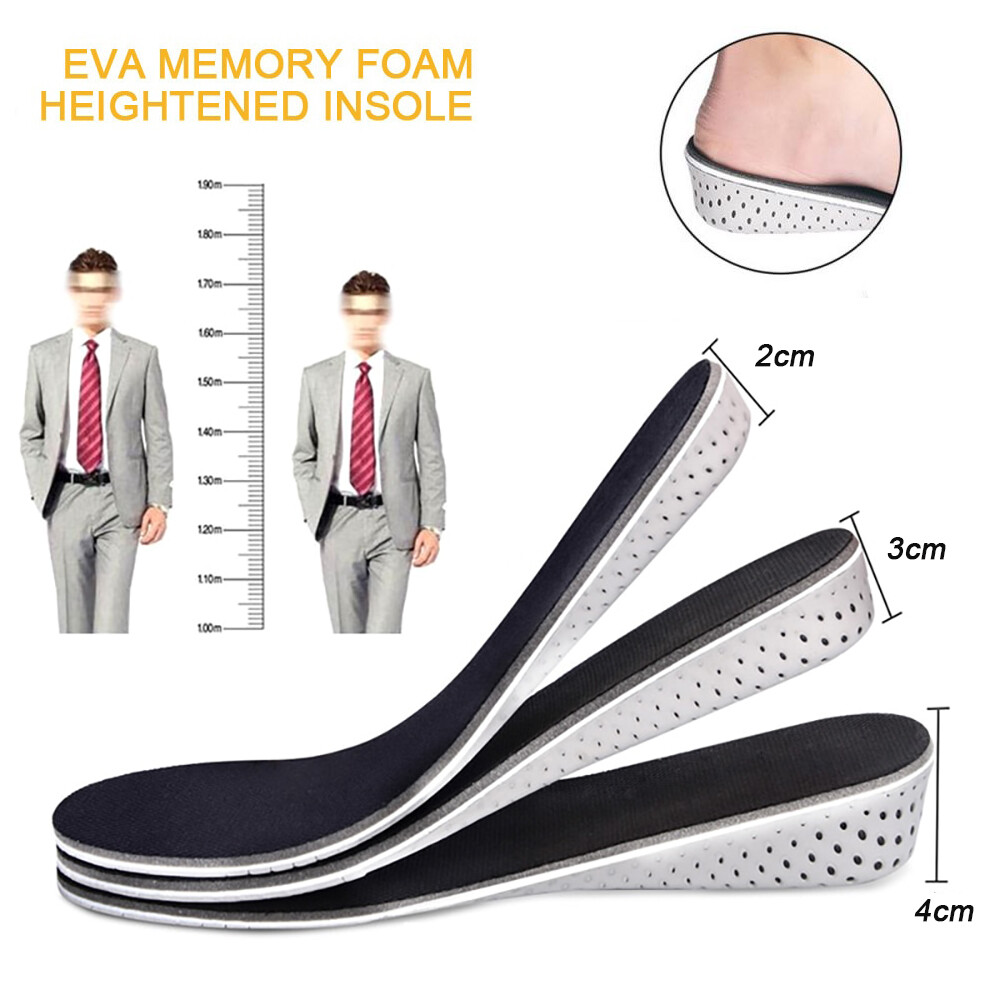 Men Women Invisible Height Increase Insoles Heel Lift Taller Shoe Inserts Pad