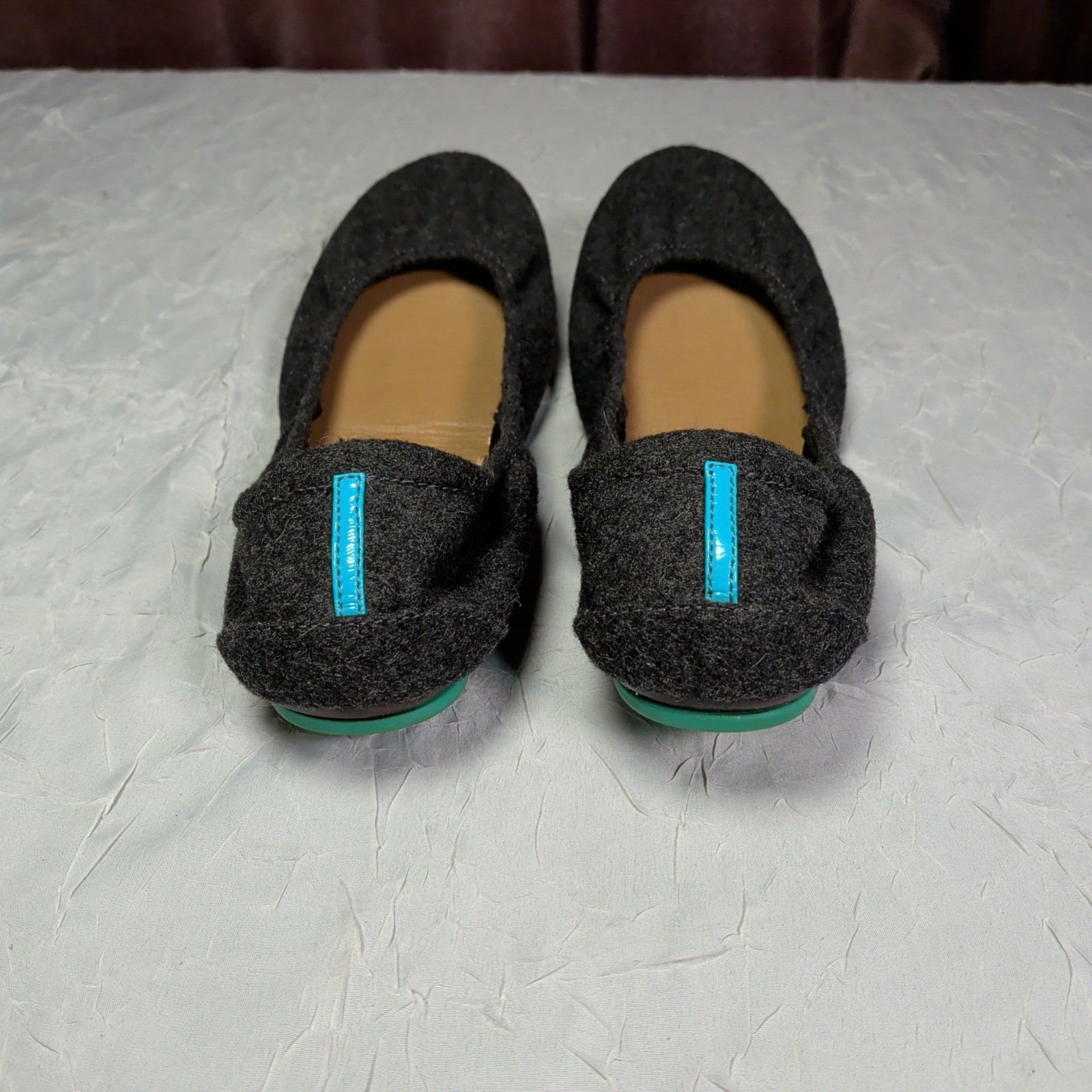 TIEKS Greystone Vegan Wool Ballet Flats Shoes Womens Size 10 Balletcore Preppy