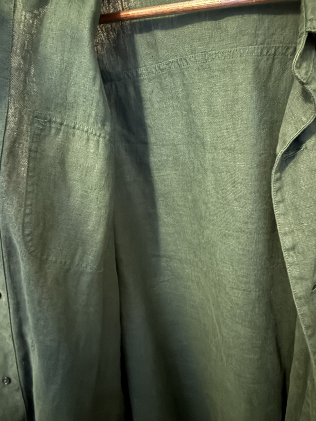 Alex Mill Linen Work Jacket Garment Dyed Pine Grove Green Chore Coat Men’s M