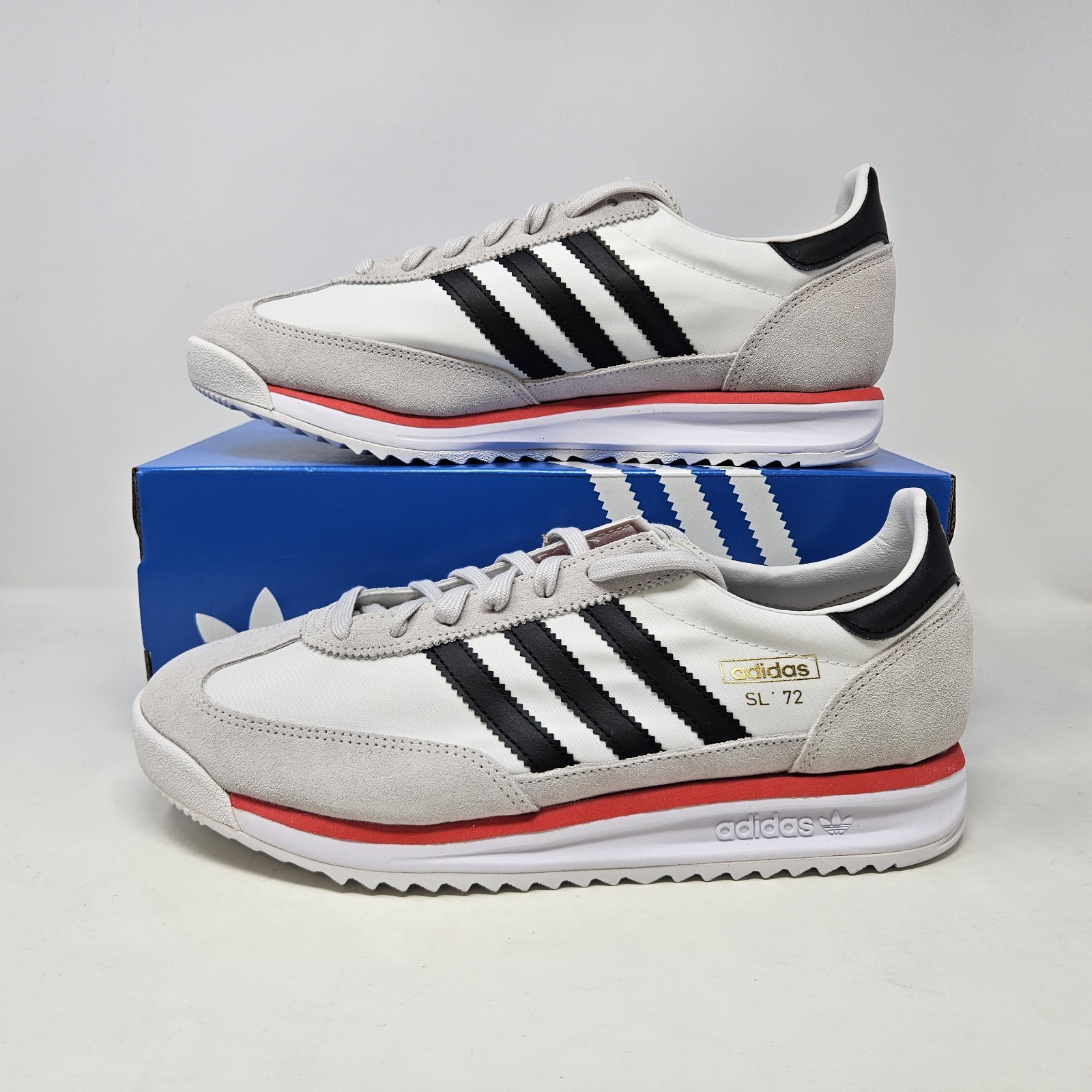 Adidas SL72 RS ‘White Black Red’ Classic Sneakers / JS0746 / Men’s Size 13