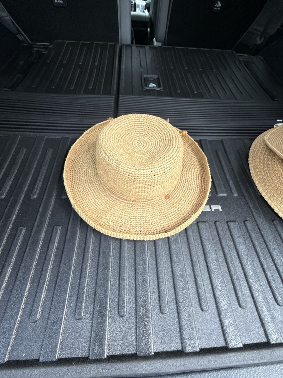 Kooringal Handmade Collection Raffia Crochet Sun Hat with Beaded Tie