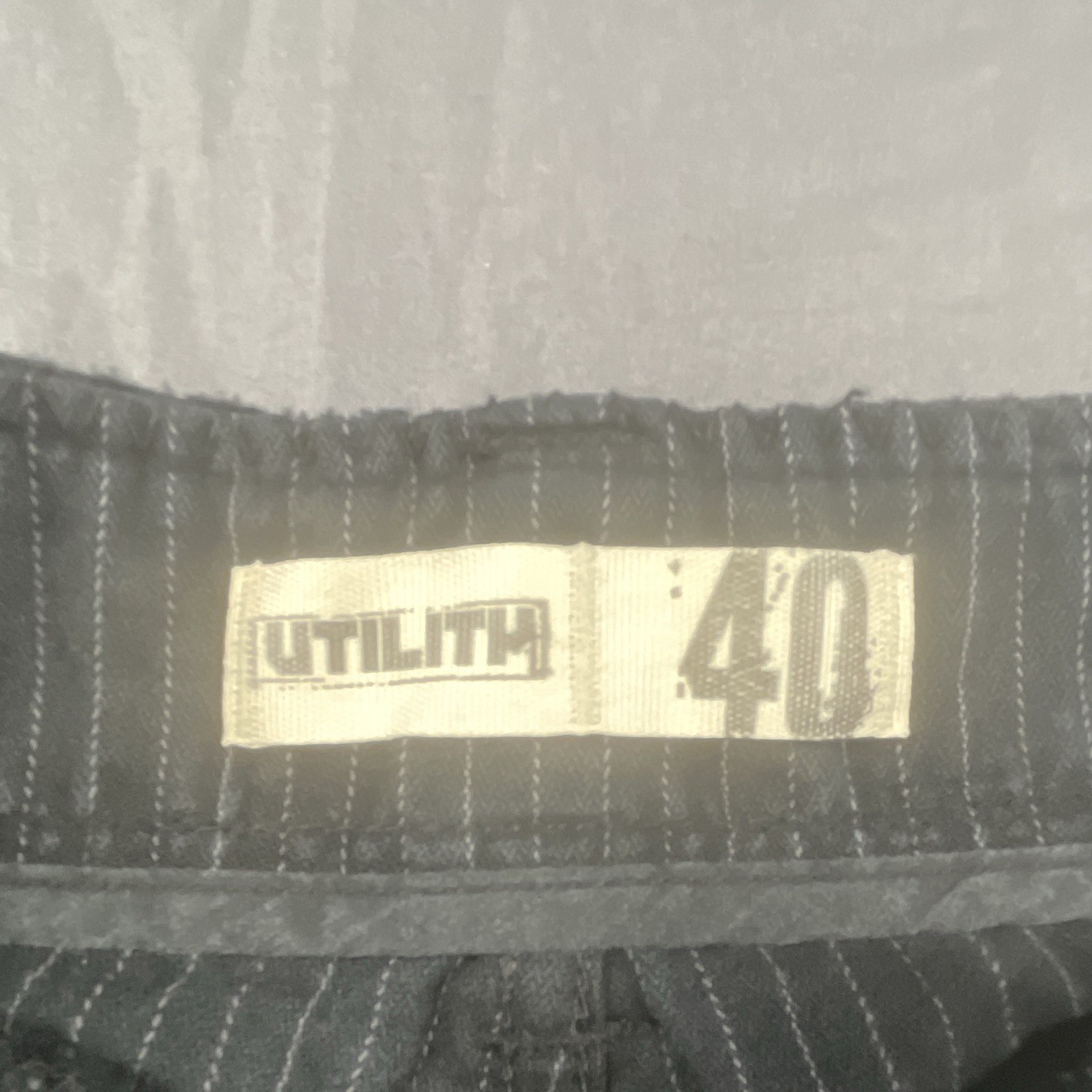 Utilitpa Men’s Black Corduroy Cargo Shorts Cotton Striped Zip Cargo Pockets