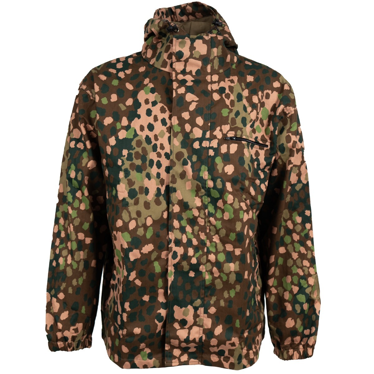 Pea Dot Camo Summer Anorak Full Zip – Cotton Lined Military Hooded Style Jacket