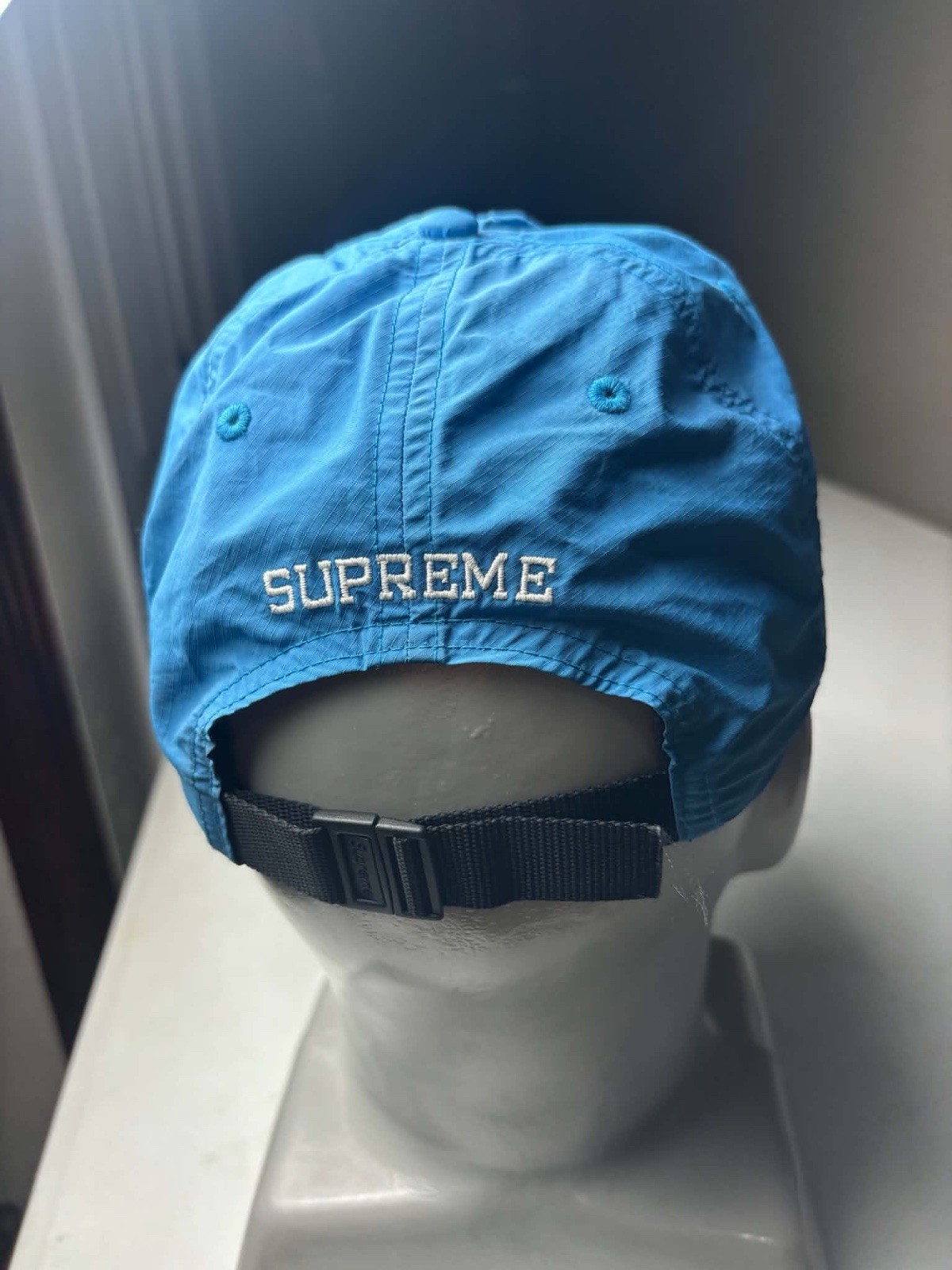 Supreme nylon 6 panel strap Back with reflective rubber patch,