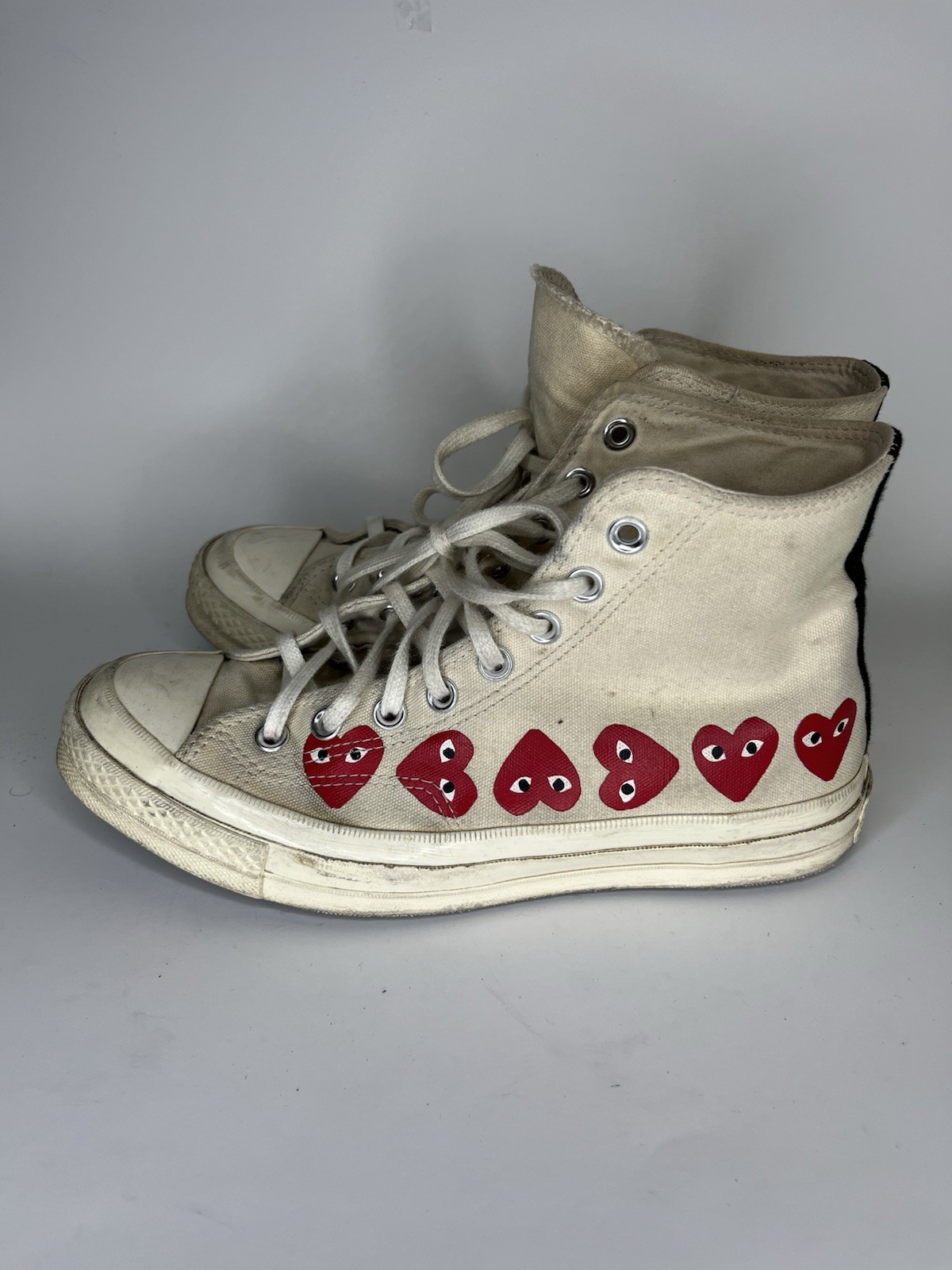 Converse Comme des Garçons Play x Chuck 70 Top High Multi Heart Men Size 40 US 7