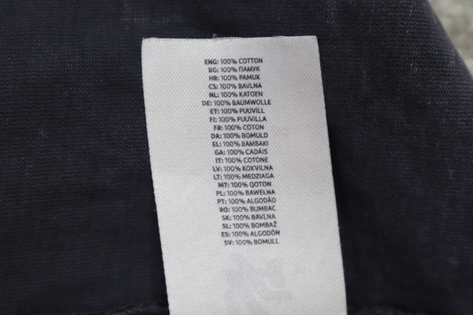 Youngla Shirt Mens Large Shadow Twofer Longsleeves Charcoal Wash Cotton