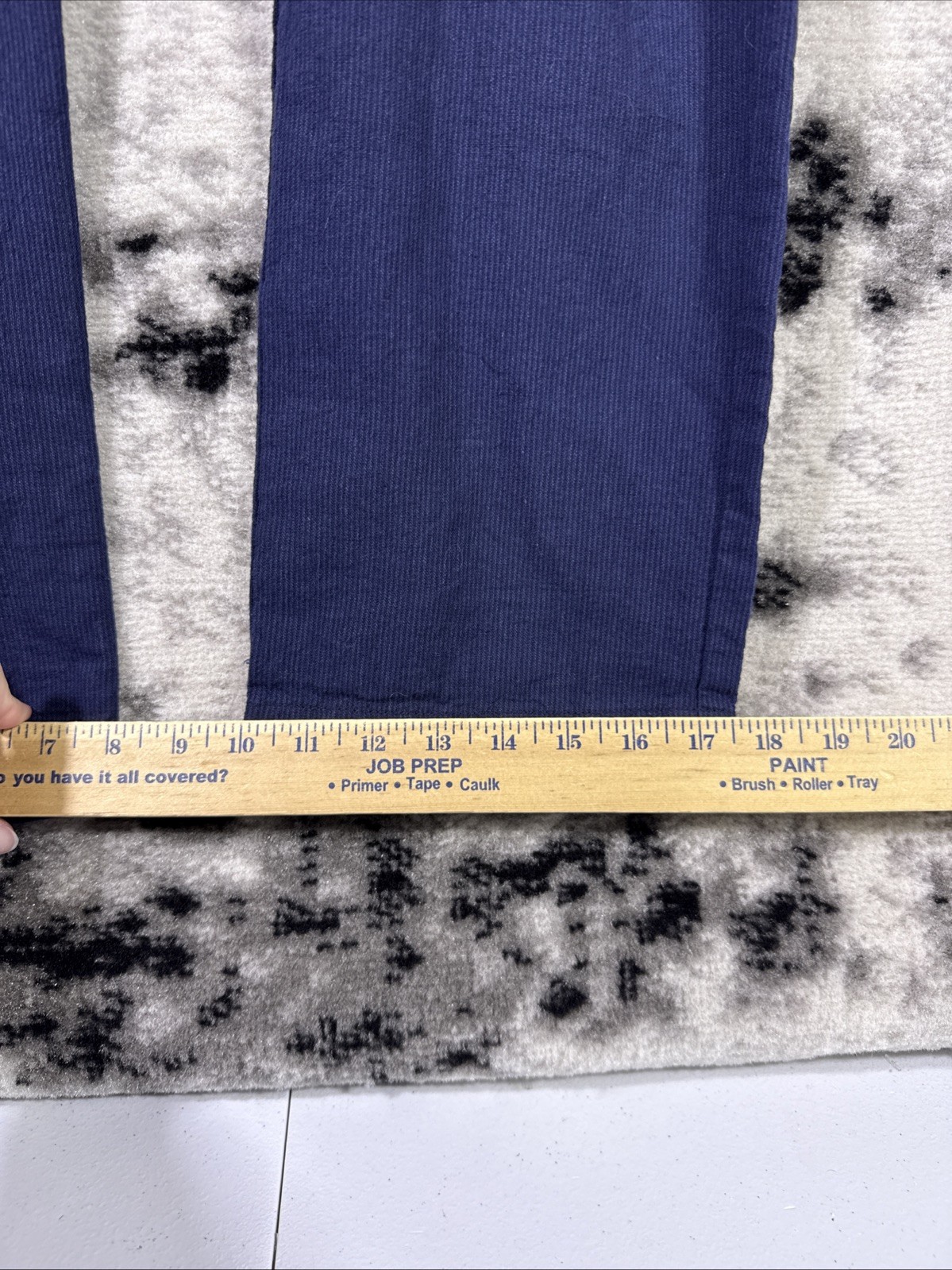 J Crew The Sutton Pants Mens Size 34×32 Navy Blue Pinstripe Linen Cotton