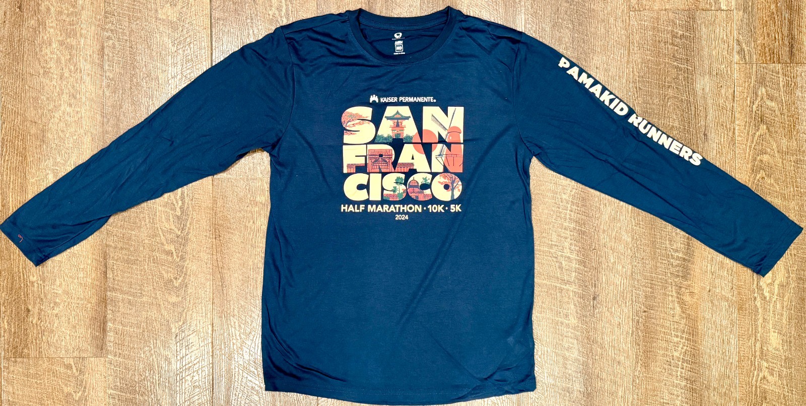 New 2024 KPSF Kaiser San Francisco Half Marathon 10k 5k Men’s MED Race T-Shirt