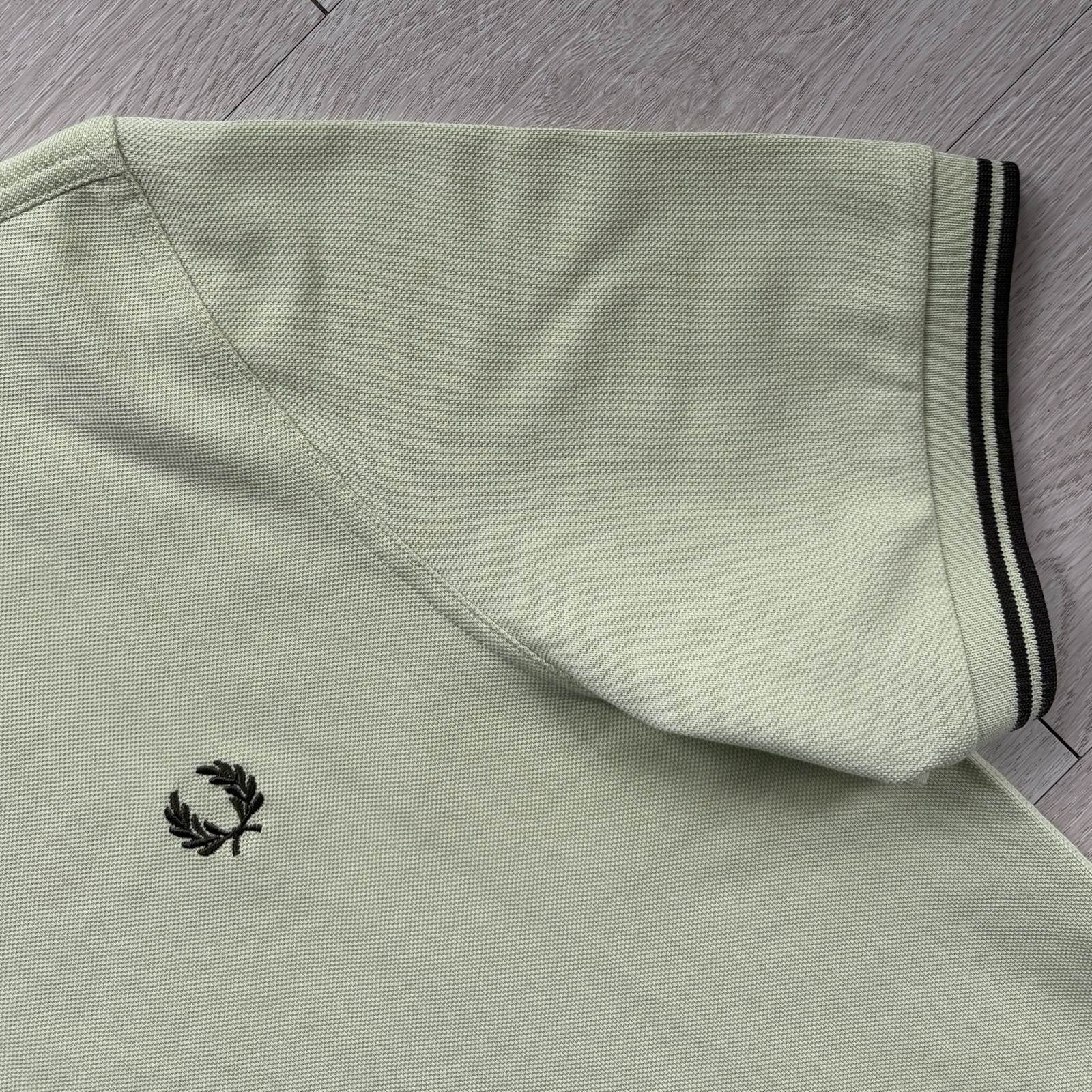 BNWT Fred Perry M3600 Short Sleeve Twin Tipped Polo Shirt Green Size Extra Large