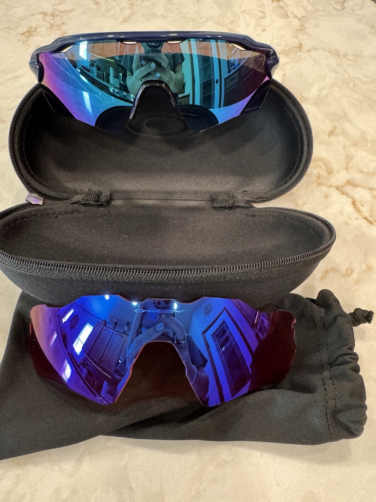 Oakley Radar Ev Sx Custom Sunglasses With An Extra Lense. No Scratches