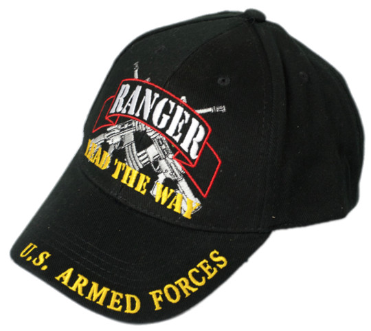 US ARMY RANGER VETERAN EMBROIDERED BASEBALL CAP HAT LEAD THE WAY