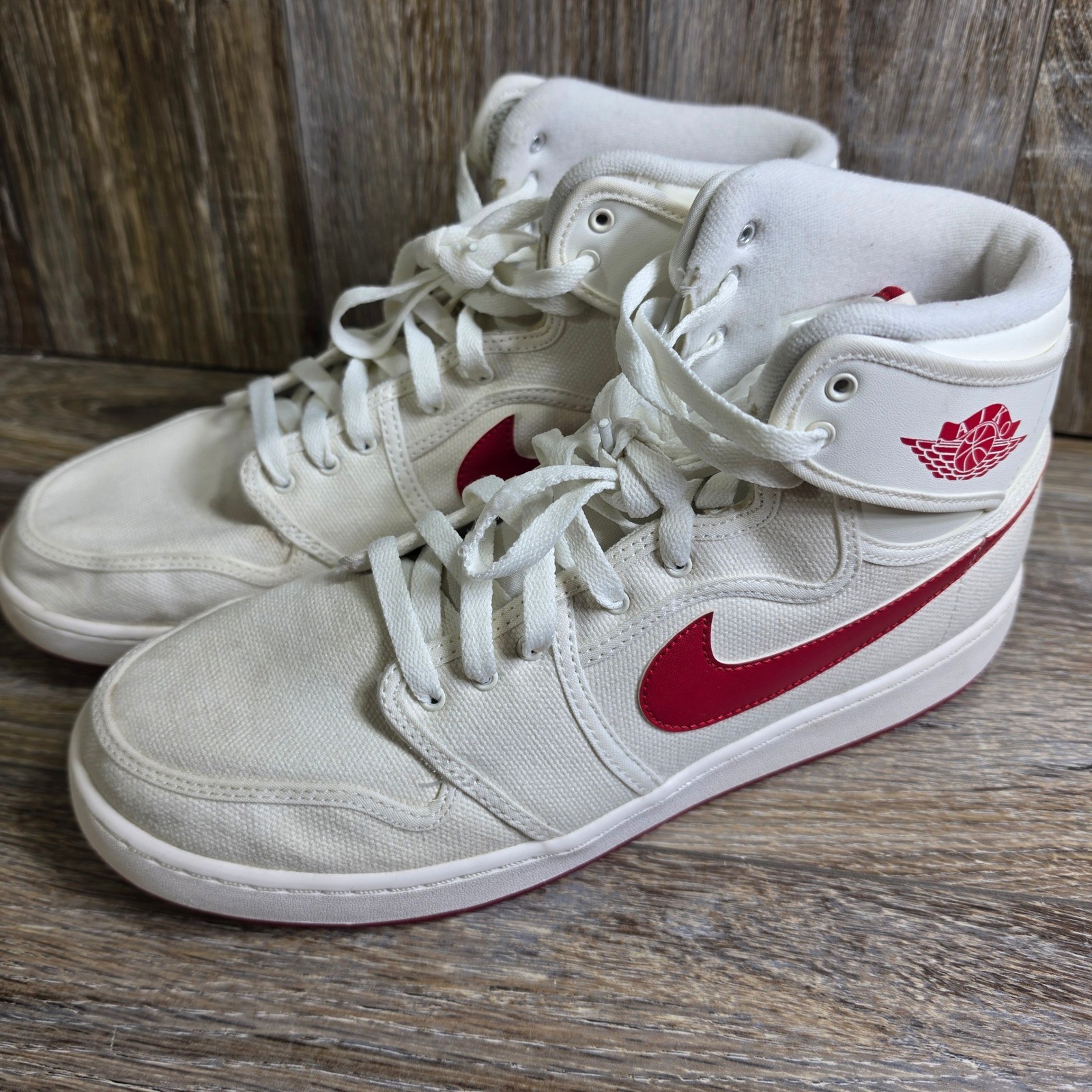 Jordan AJKO 1 Sail Varsity Red Canvas High Top Sneakers DO5047-102 Mens