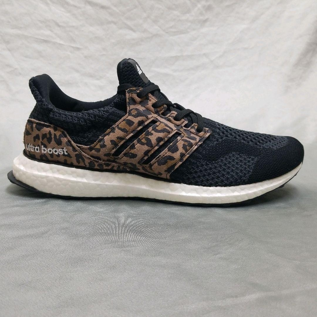 adidas Ultra Boost Leopard Running Shoes Black Brown Leopard