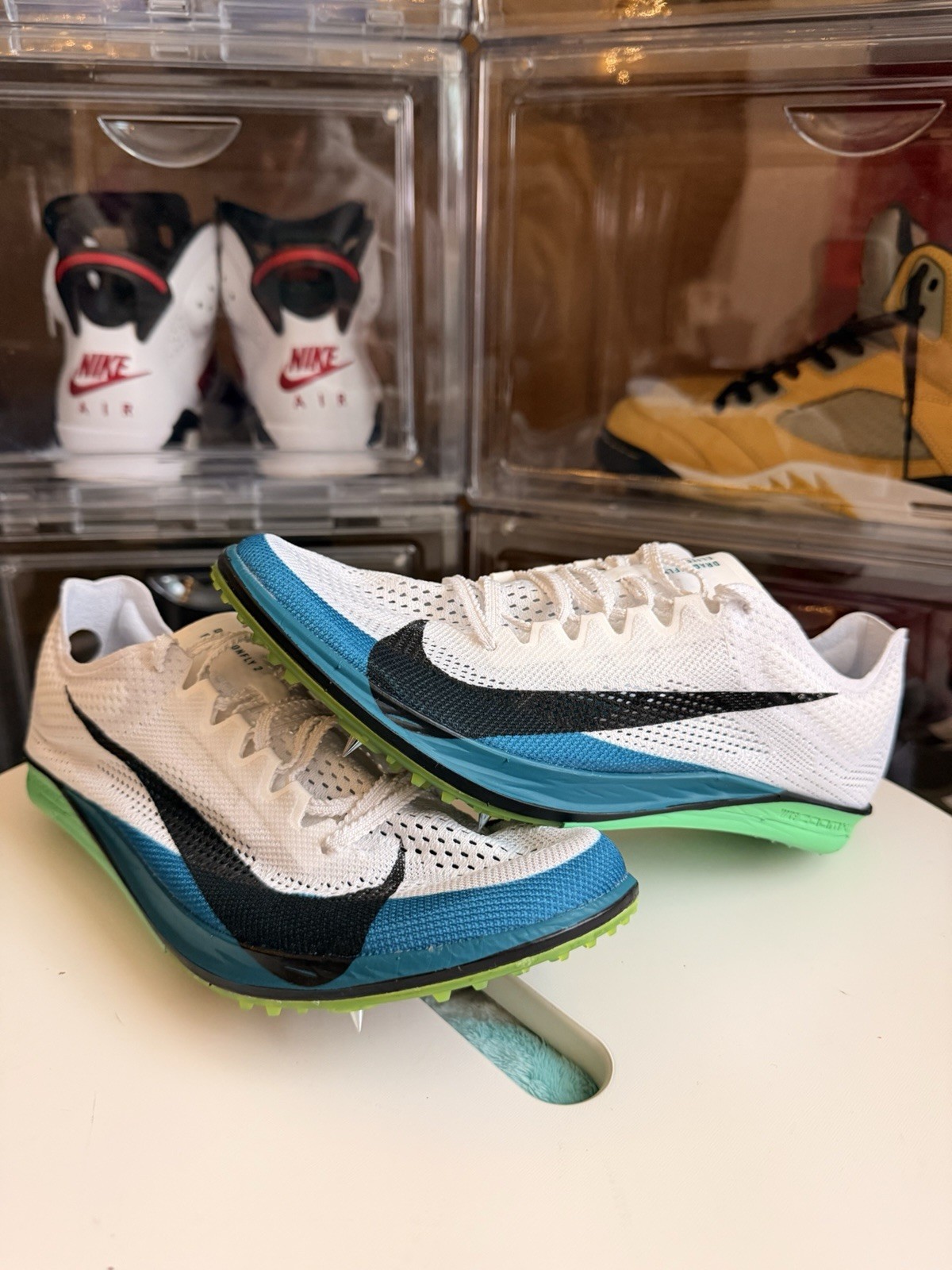 Size 6M (7.5W) Nike ZoomX Dragonfly 2 Elite Track Spikes White Spruce FZ9315-102