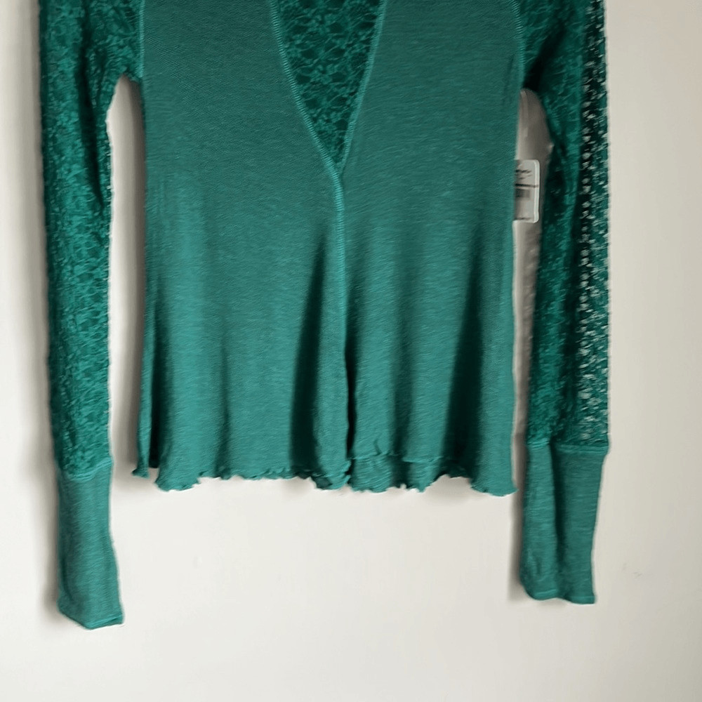 NEW Free People No Limits Lace Panel Layering Top