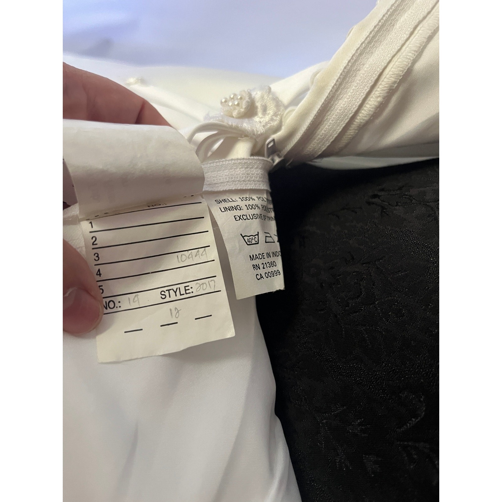 Vintage 90s Morilee Satin A-Line Wedding Dress vntg Size 12 w/ Detachable Train