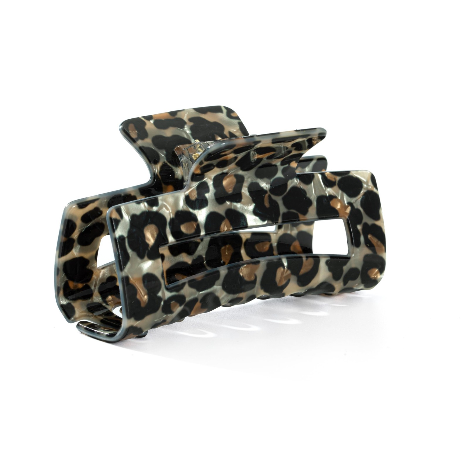 3Pcs Tortoise Hair Claw Clips, Acrylic 1 Count (Pack of 1), Leopard Print