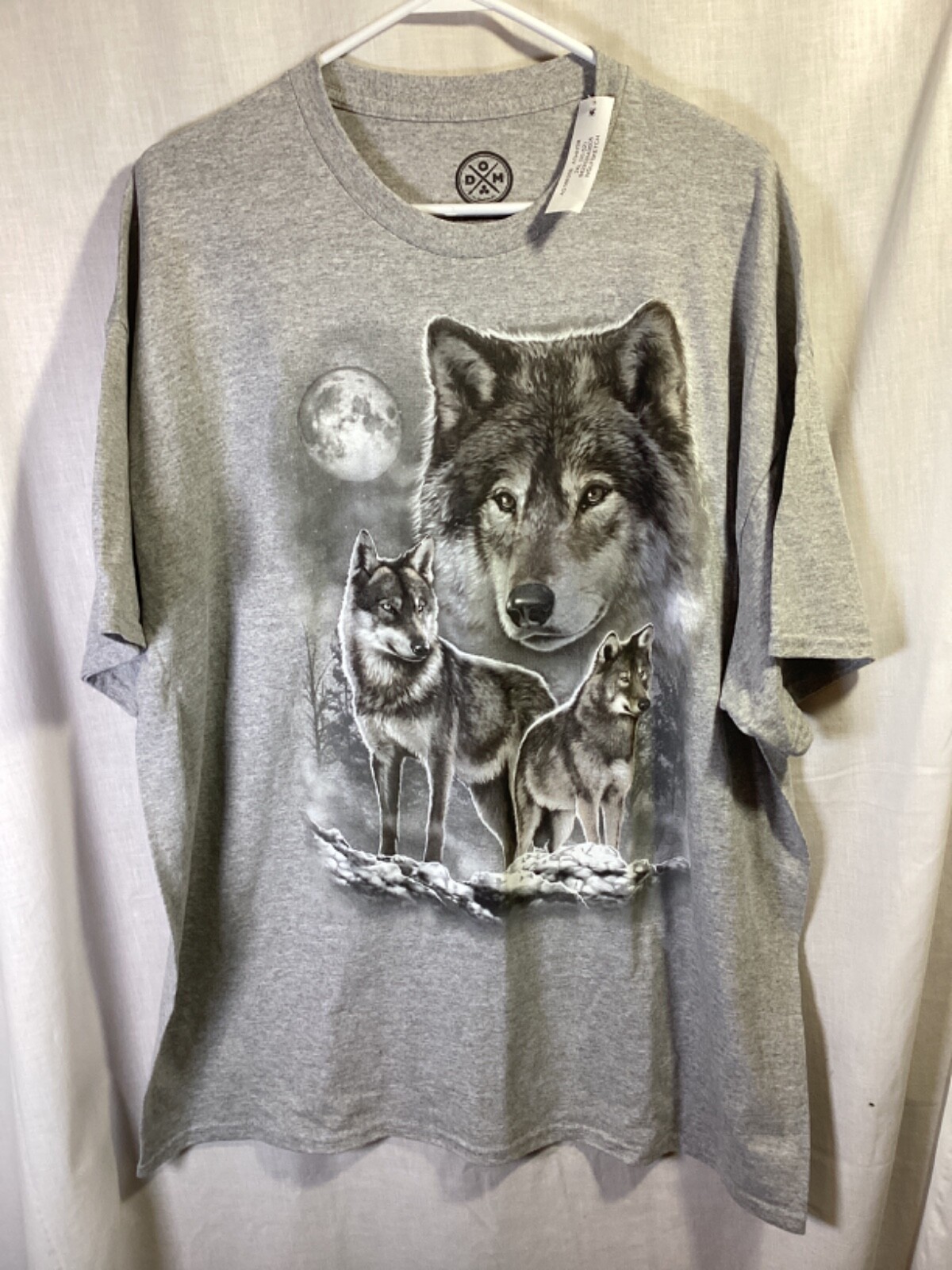 DOM (Wolf Pack) Gray 2XL Cotton Blend New with Tags T Shirt T12