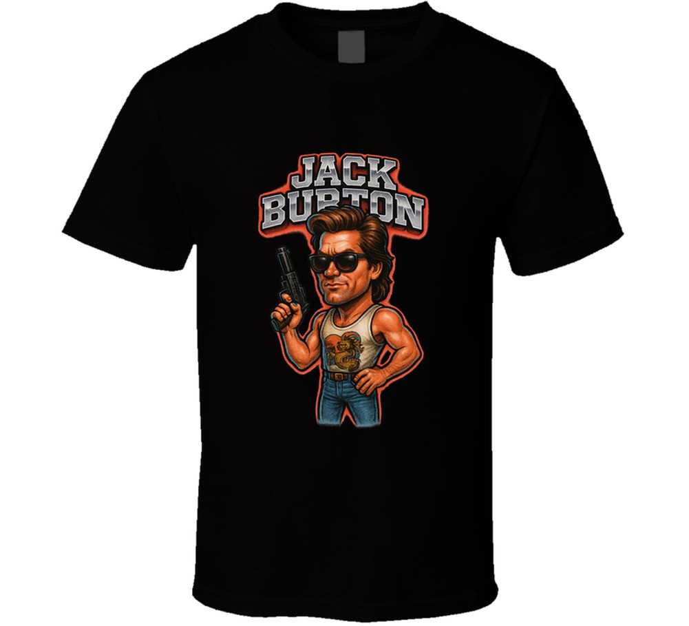 Big Trouble In Little China Jack Burton Retro 80’s Movie Caricature T Shirt