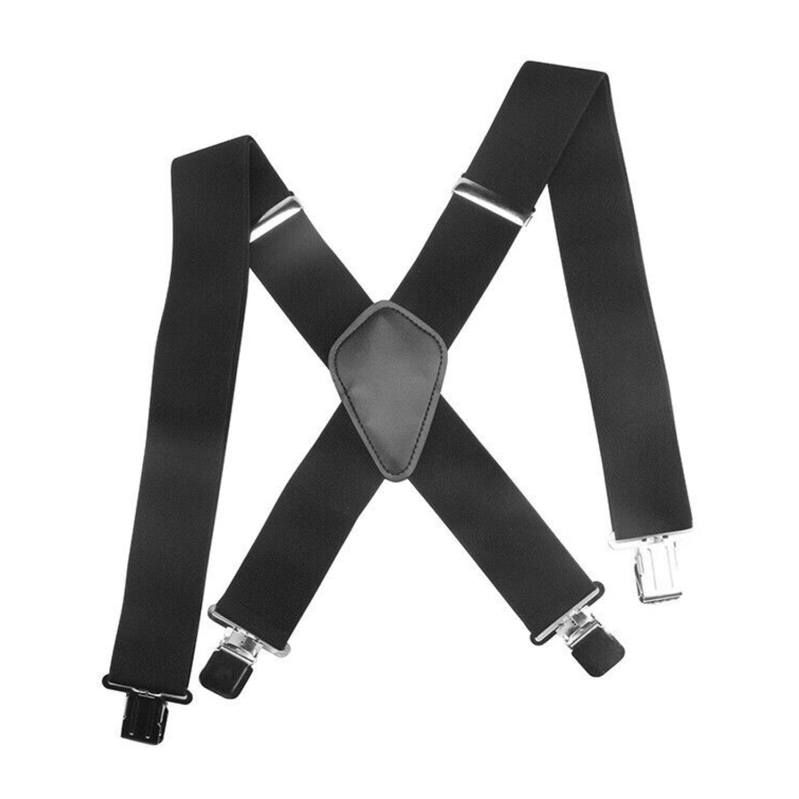 General Pants Cross X Shape Suspender Strap Leather Crosspatch High Elasticity
