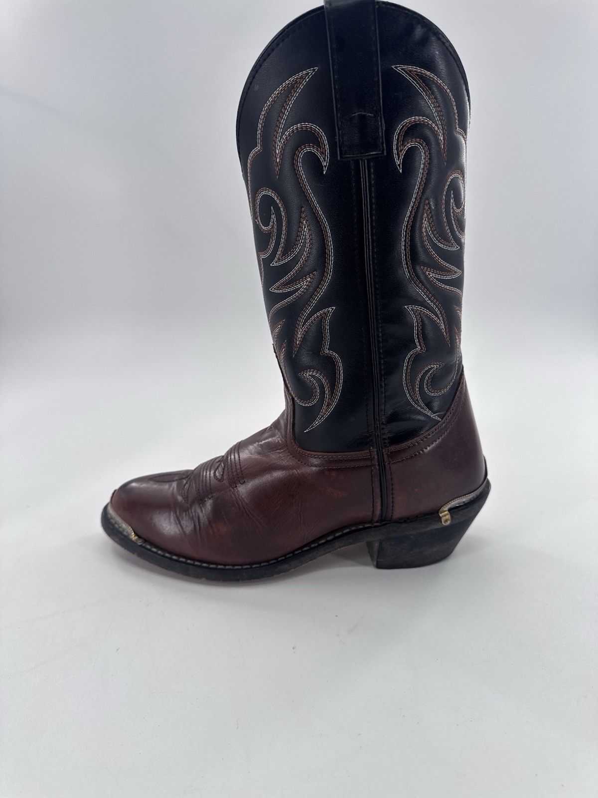 Laredo Men’s 28-2464 Nashville Leather Cowboy Boot Size 7 EW Peanut