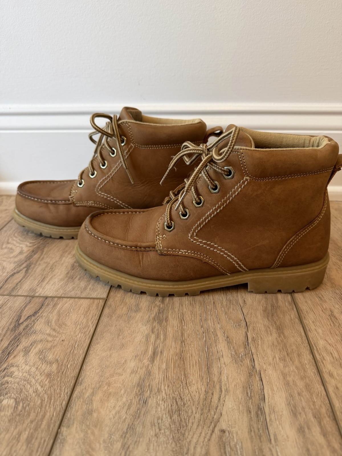 Frye Judith Sport Leather Boots Tan