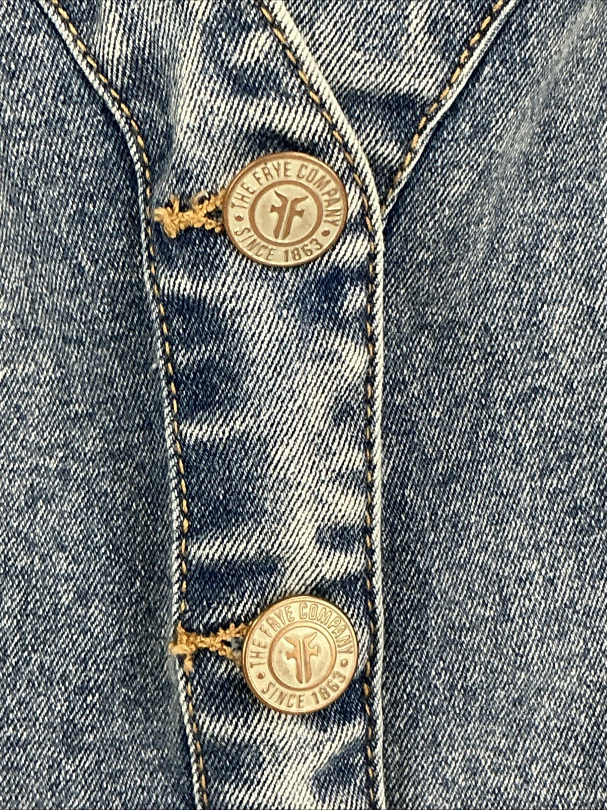 NWT Frye Small Sleeveless Denim Mini Dress Light Wash