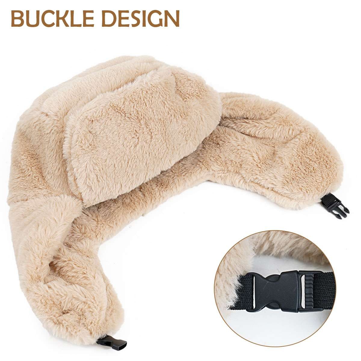 Winter Warm Hat with Ear Flaps Russian Ushanka Aviator Ski Cap for Men Women