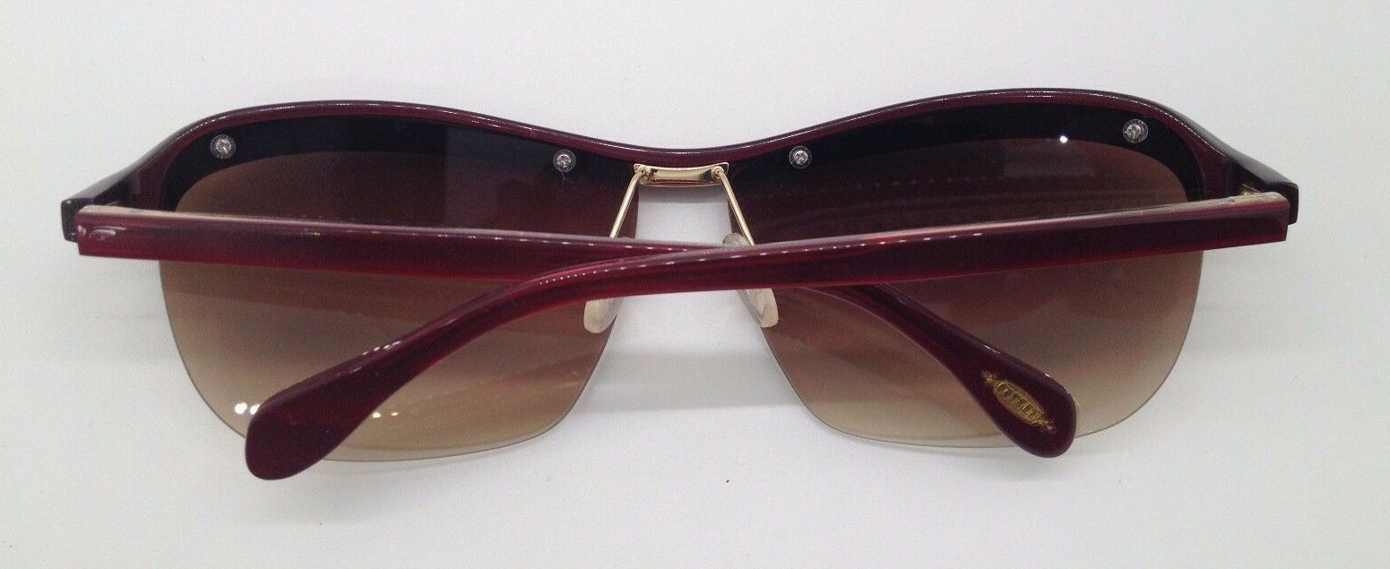 Oliver Peoples Fauna ROC Red Plastic Semi Rim Sunglasses Frames 62-13-130 Japan