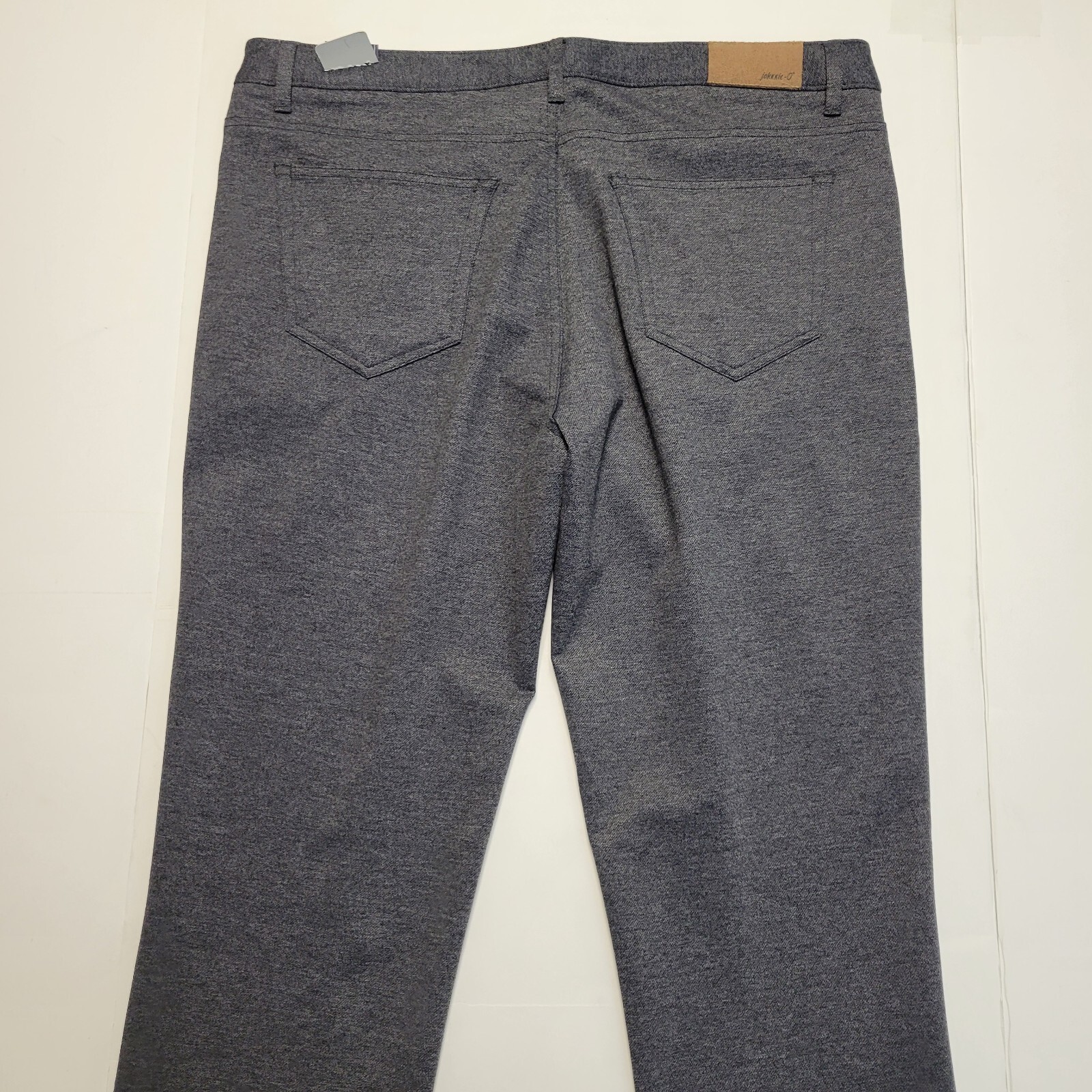 New JOHNNIE-O Burbank Casual 5 Pocket Pants Men 38×34 Dark Gray $178 Nylon Poly