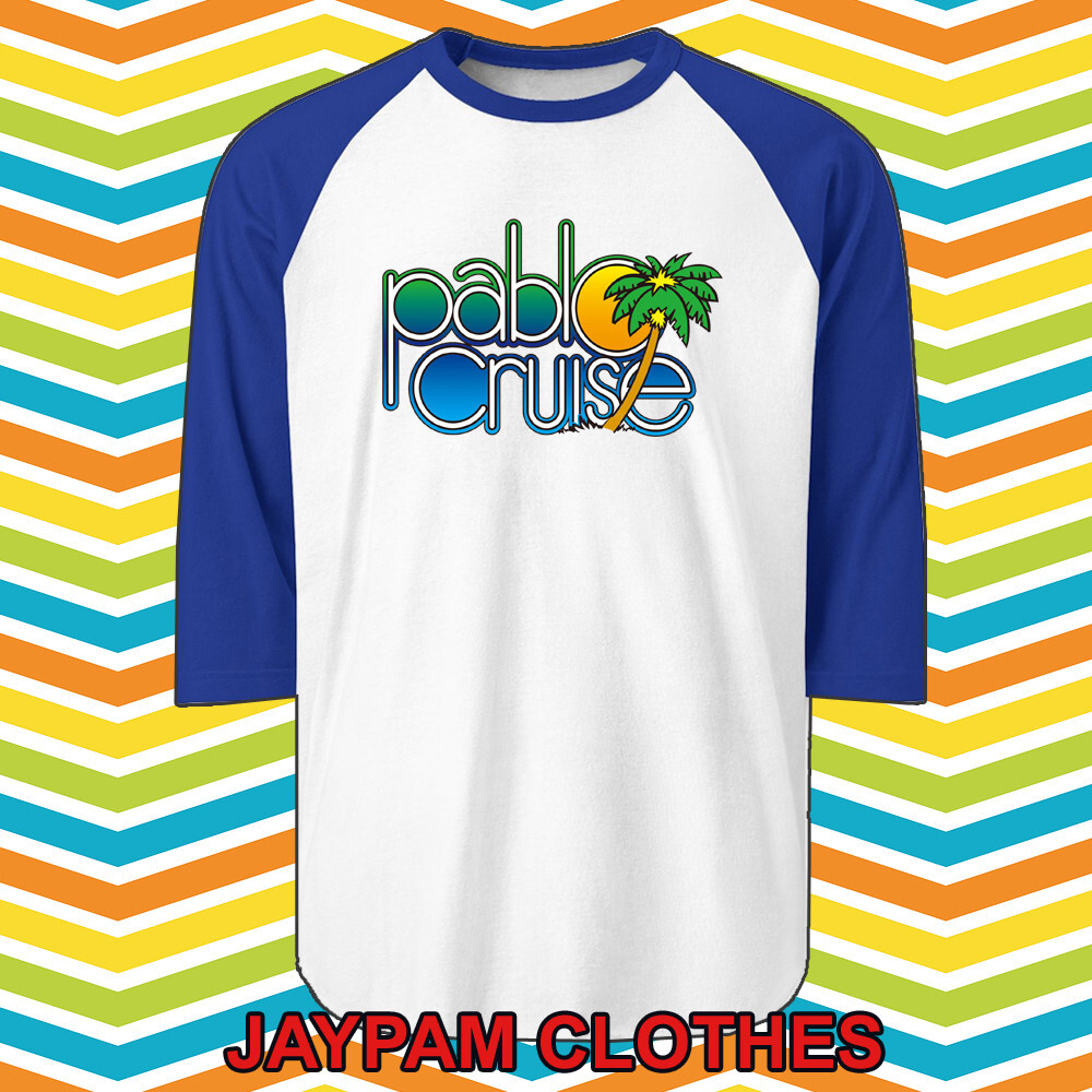Pablo Cruise Men’s Raglan Blue Size S – 2XL
