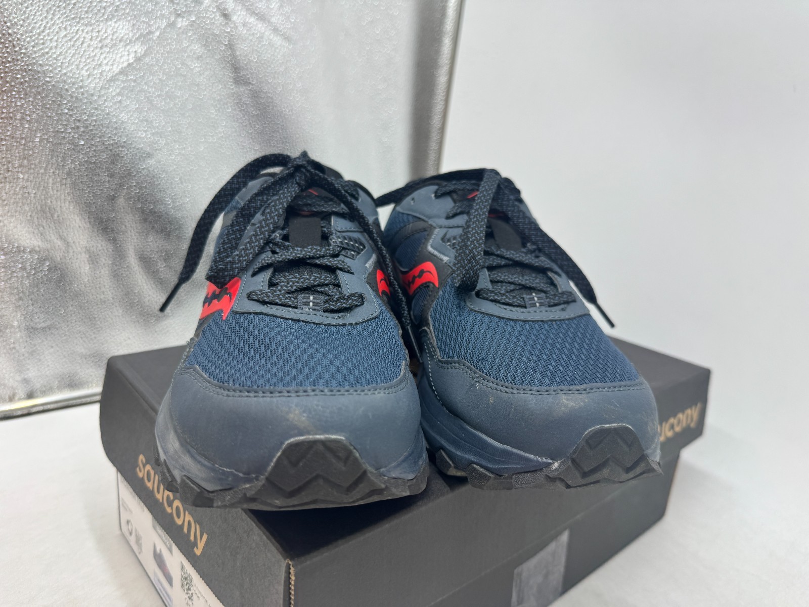 Saucony Excursion TR16 Sneaker Mens Dusk Black Lace Up Running Shoe – 9 WIDE