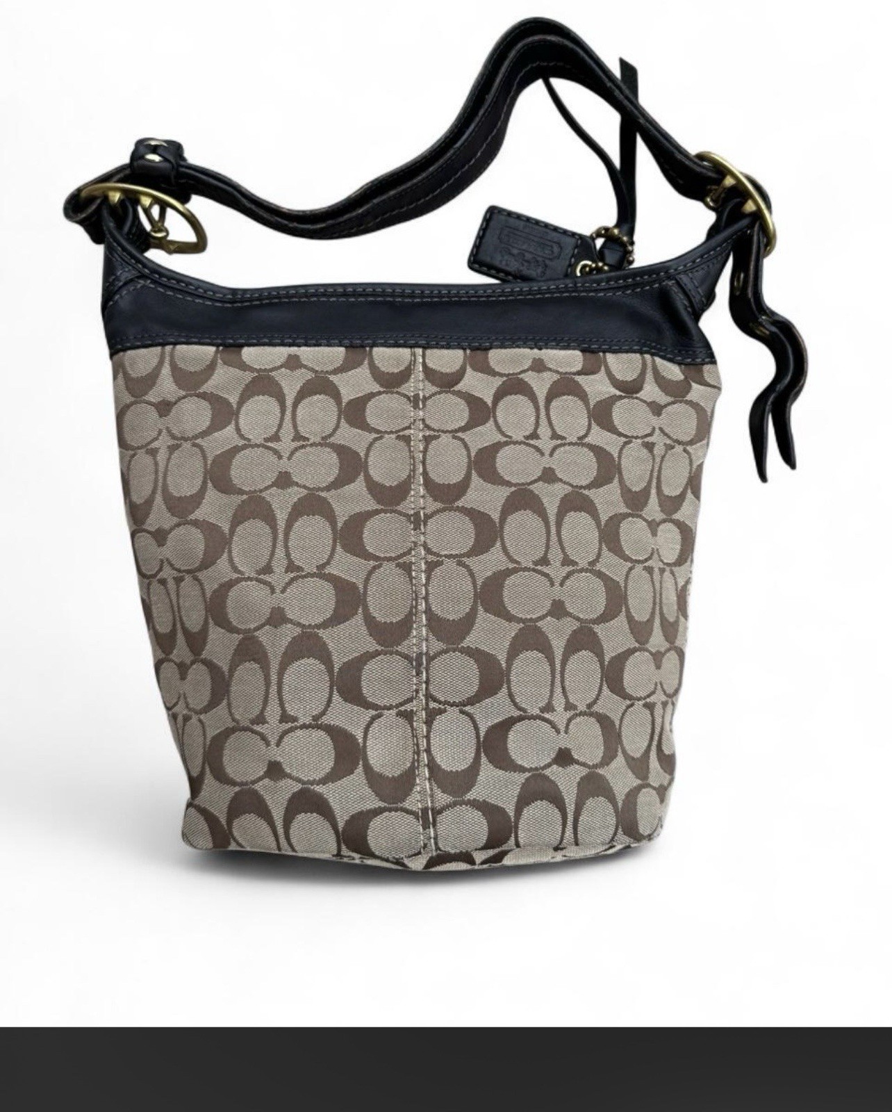 Coach Signature Bleecker Duffle Hobo Bag